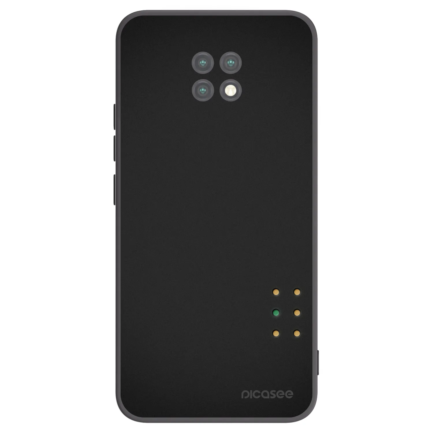Picasee silikonowe czarne etui na Xiaomi Redmi Note 9T - Pulse