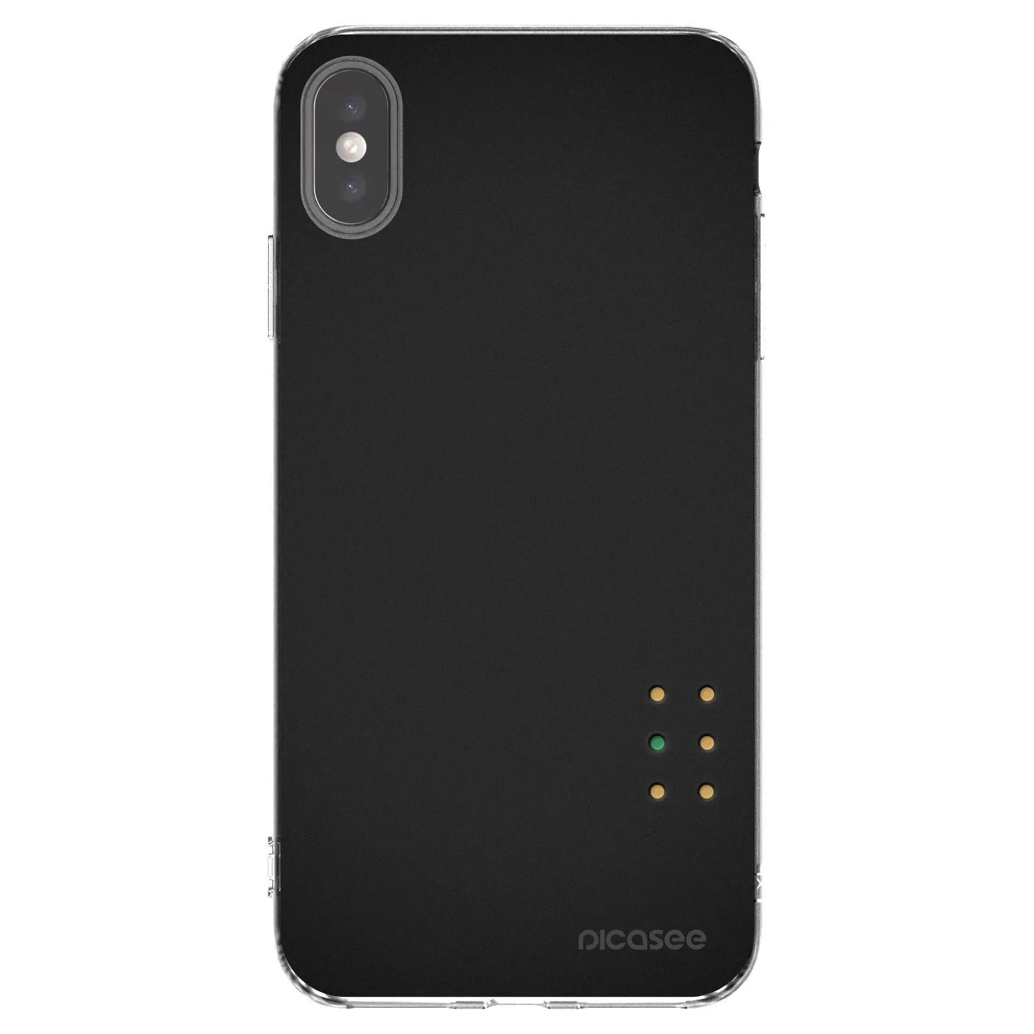 Picasee silikonowe przeźroczyste etui na Apple iPhone XS Max - Pulse