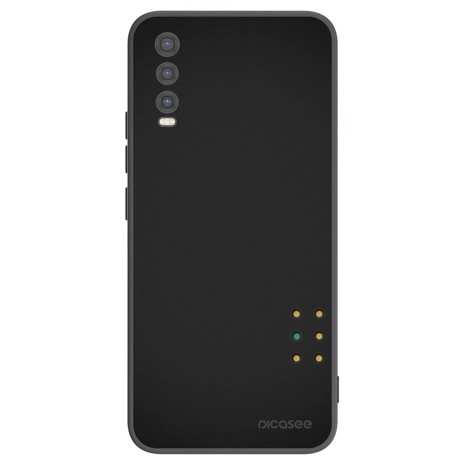 Picasee silikonowe czarne etui na Vivo Y20s - Pulse