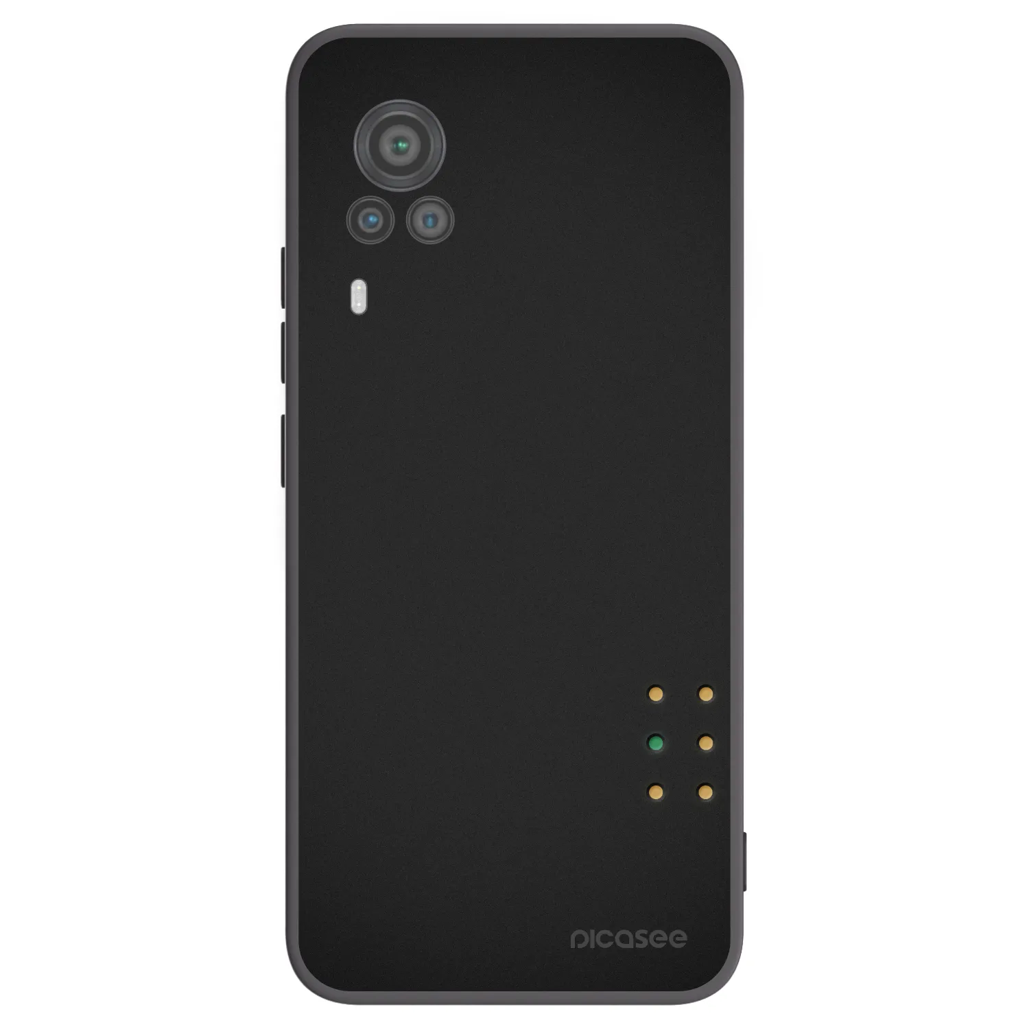 Picasee silikonowe czarne etui na Vivo X60 Pro 5G - Pulse