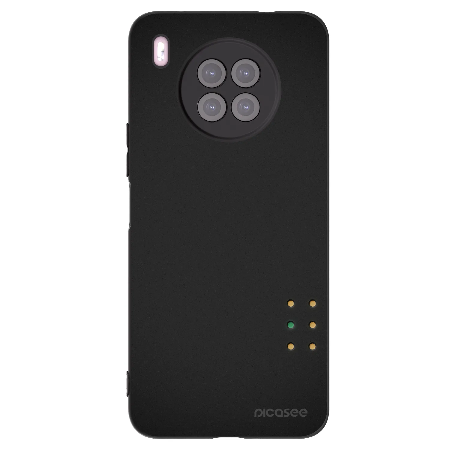Picasee silikonowe czarne etui na Huawei Nova 8i - Pulse