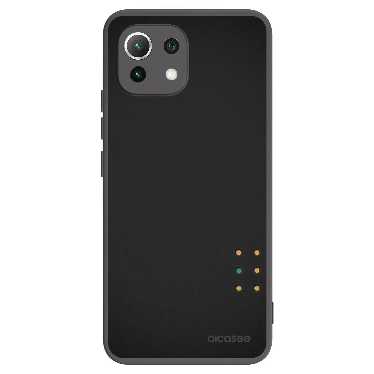 Picasee silikonowe czarne etui na Xiaomi 11 Lite 5G NE - Pulse