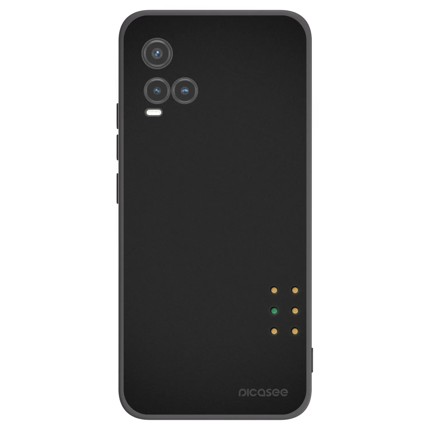 Picasee silikonowe czarne etui na Vivo Y33s - Pulse