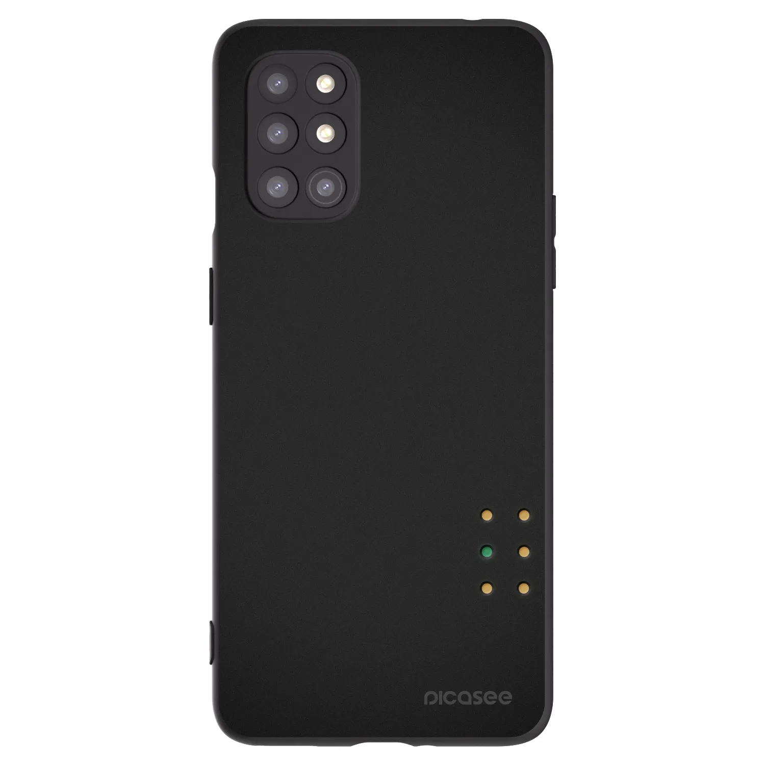 Picasee silikonowe czarne etui na OnePlus 8T - Pulse