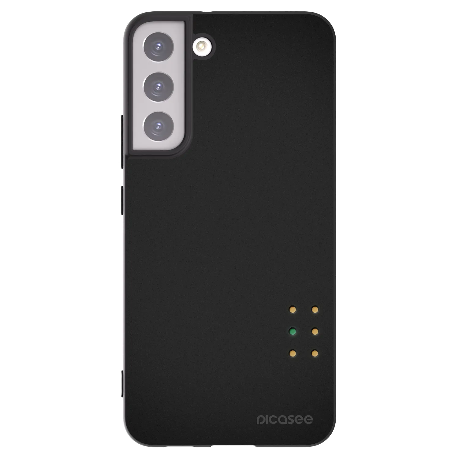 Picasee silikonowe czarne etui na Samsung Galaxy S22+ 5G - Pulse