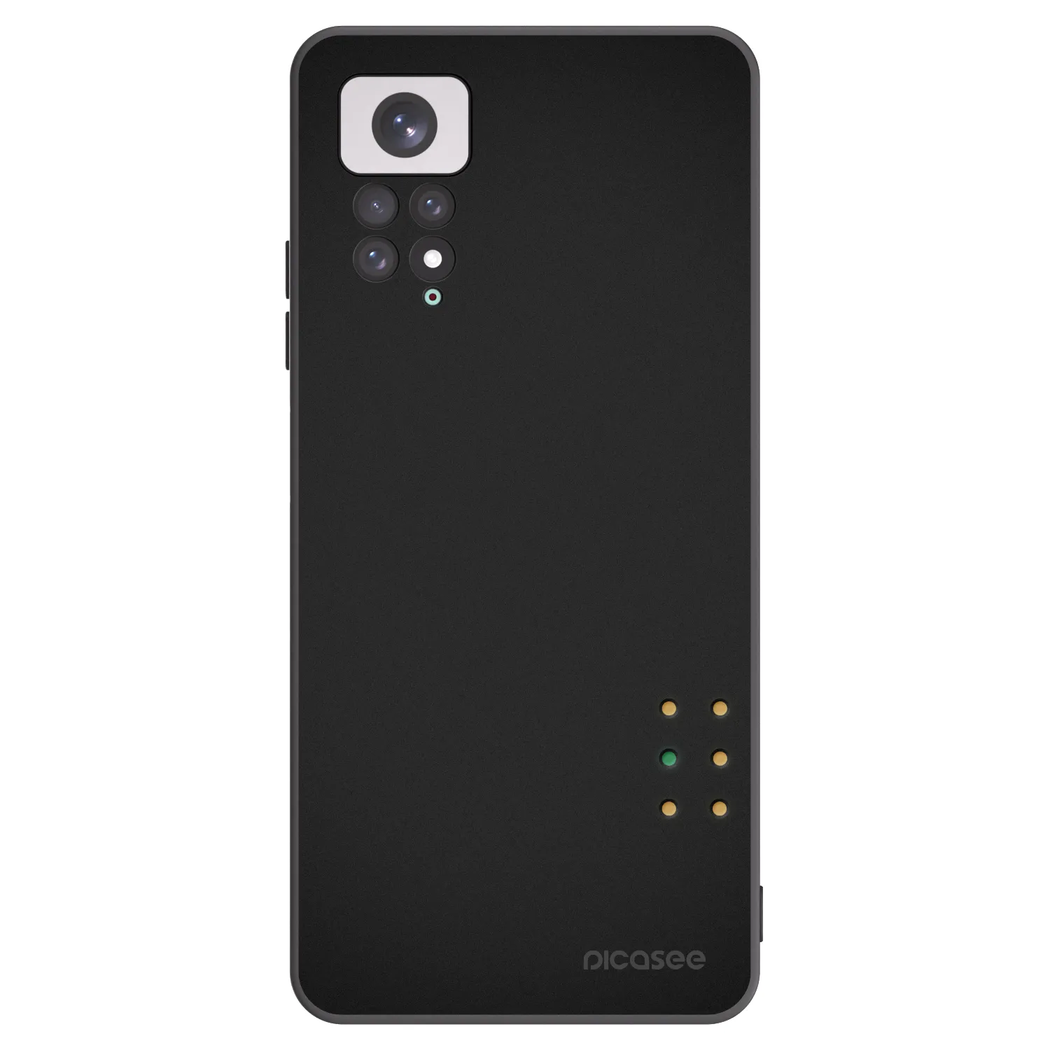Picasee silikonowe czarne etui na Xiaomi Redmi Note 11 - Pulse