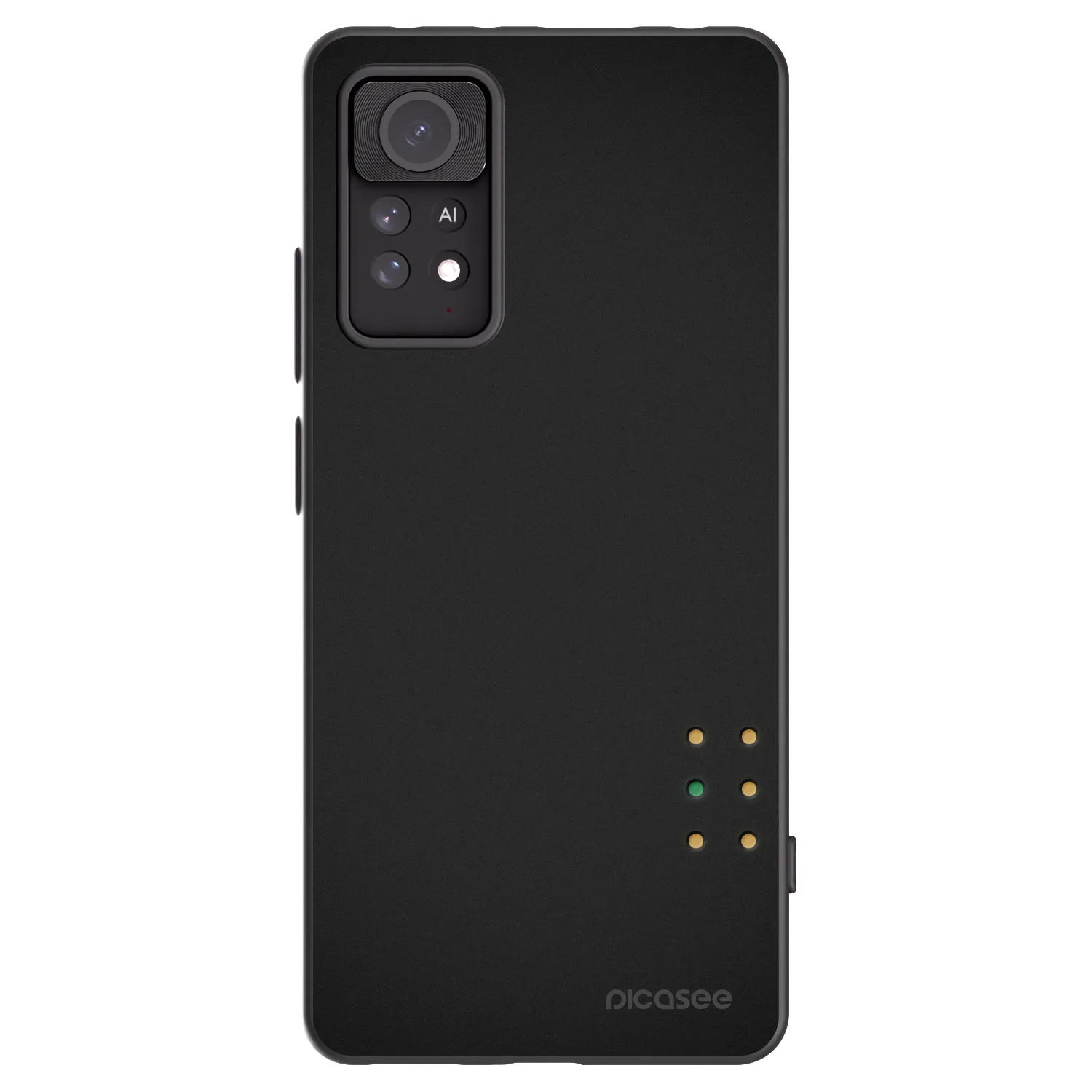 Picasee silikonowe czarne etui na Xiaomi Redmi Note 11 Pro 5G - Pulse