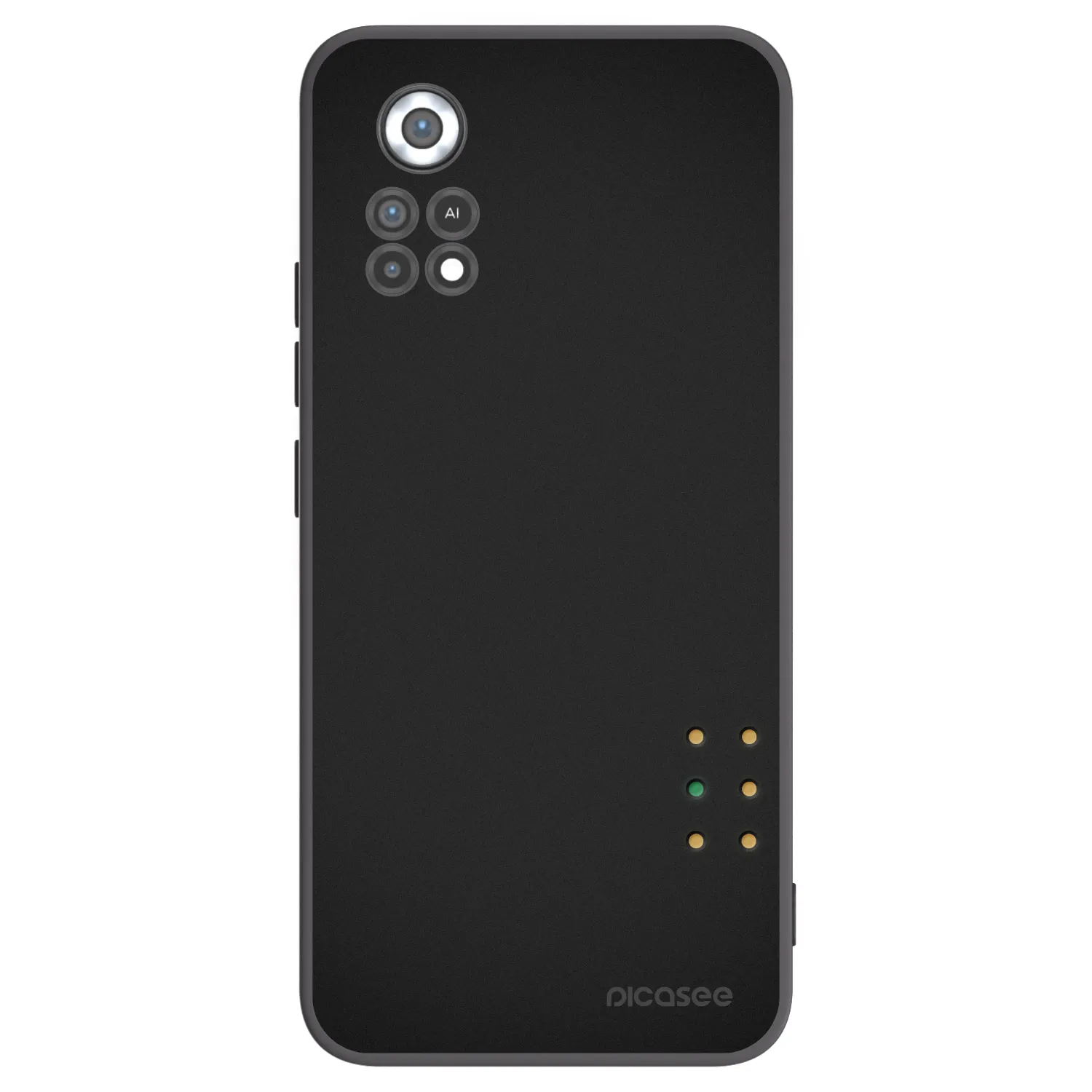 Picasee silikonowe czarne etui na Xiaomi Poco X4 Pro 5G - Pulse