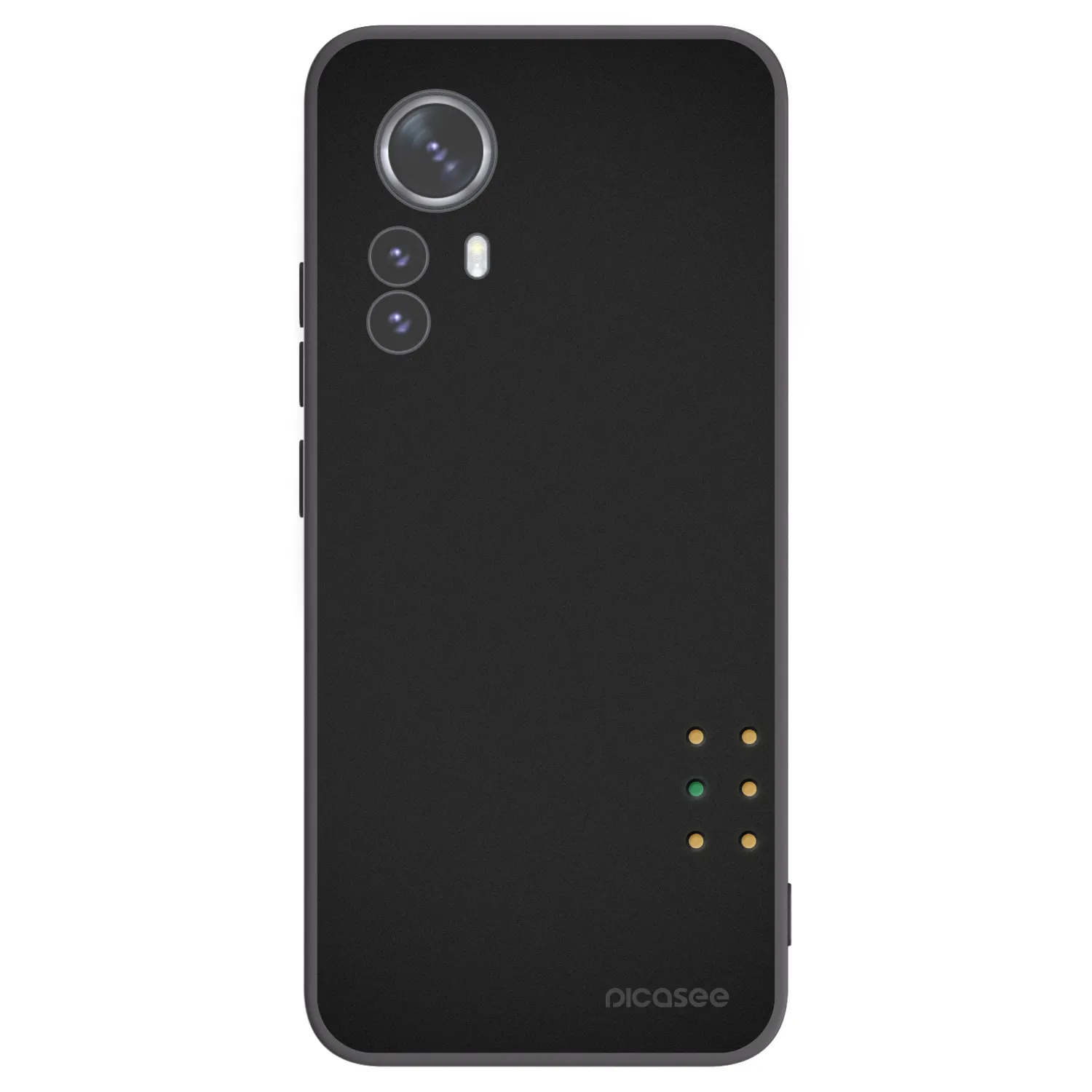 Picasee silikonowe czarne etui na Xiaomi 12 Pro - Pulse