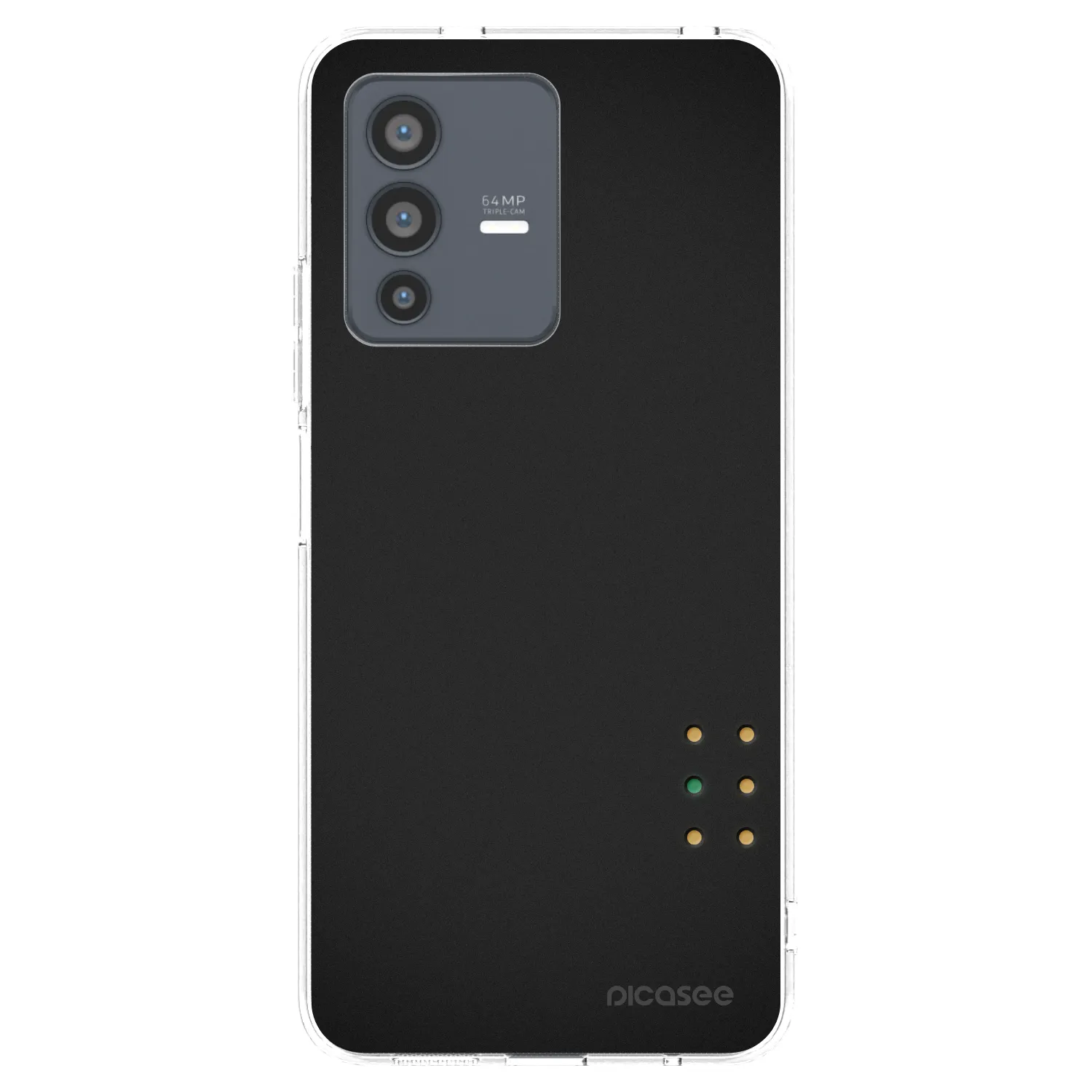 Picasee silikonowe przeźroczyste etui na Vivo V23 5G - Pulse