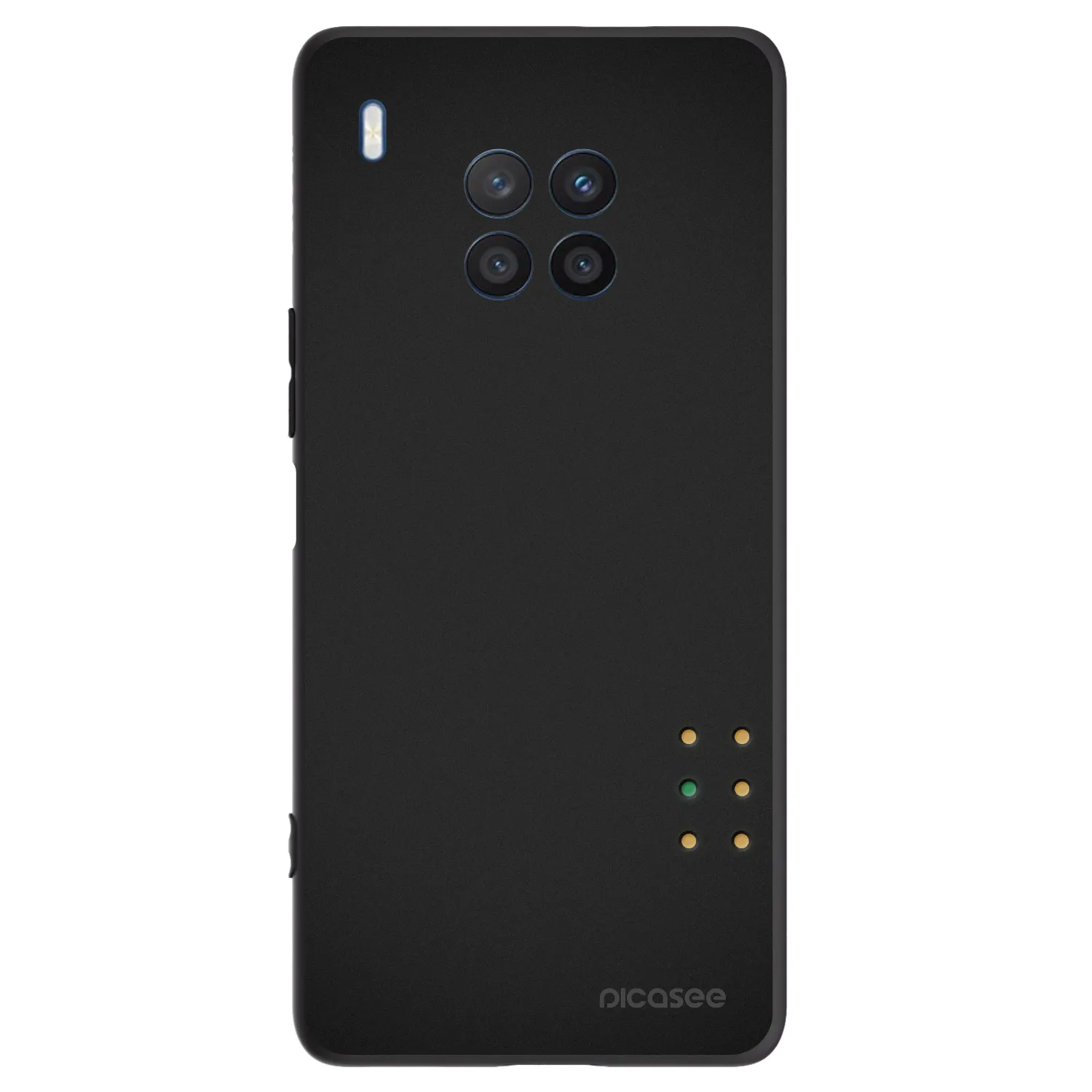 Picasee silikonowe czarne etui na Honor 50 Lite - Pulse