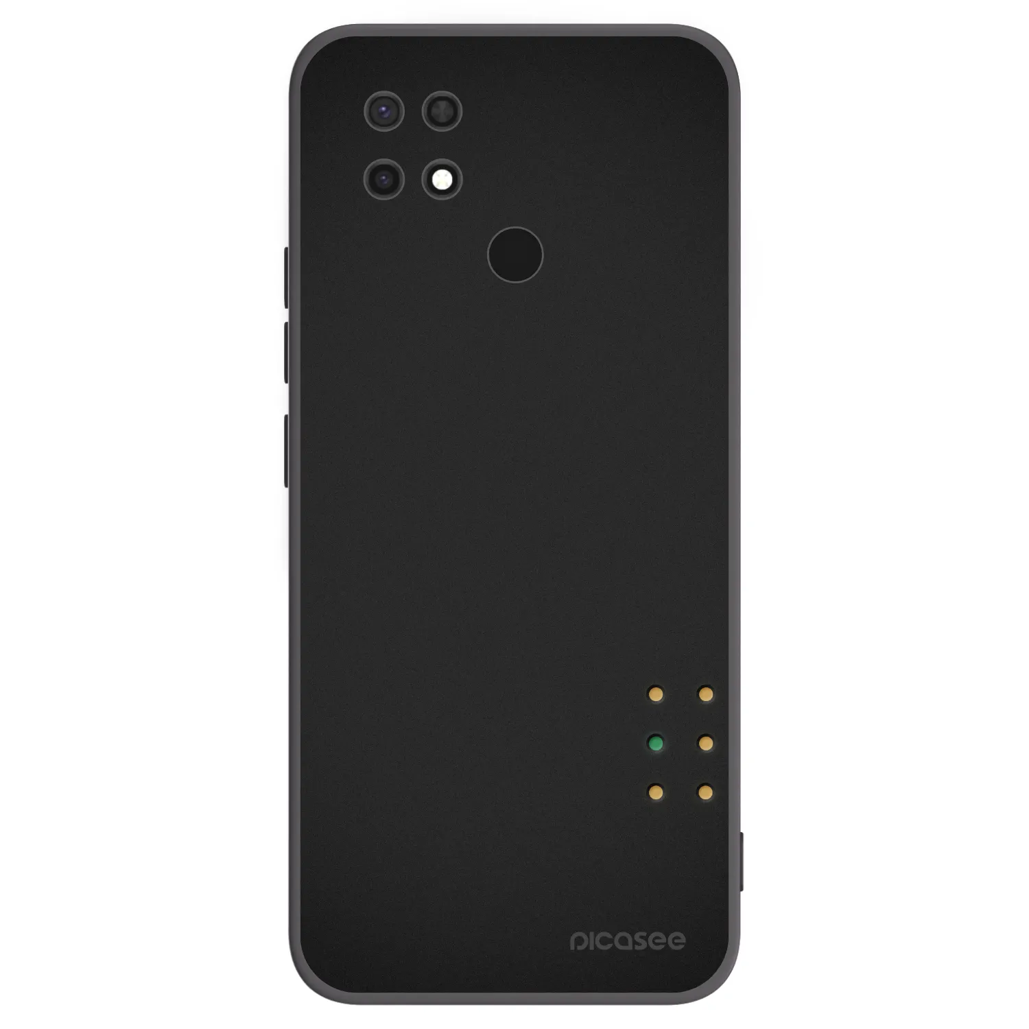 Picasee silikonowe czarne etui na Xiaomi Redmi 10C - Pulse