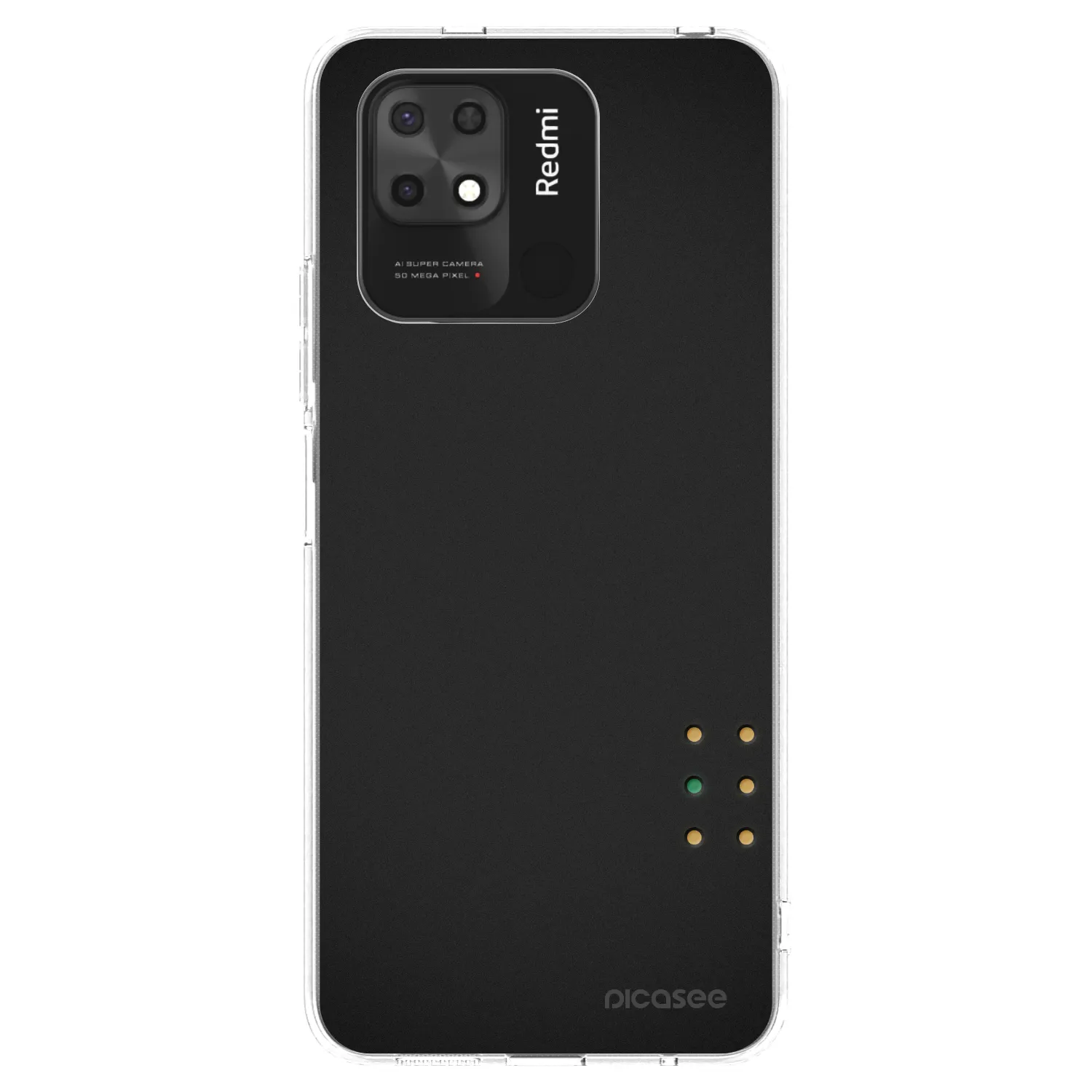 Picasee silikonowe przeźroczyste etui na Xiaomi Redmi 10C - Pulse