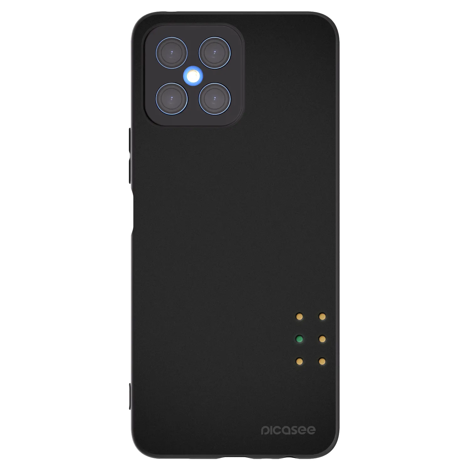 Picasee silikonowe czarne etui na Honor X8 4G - Pulse