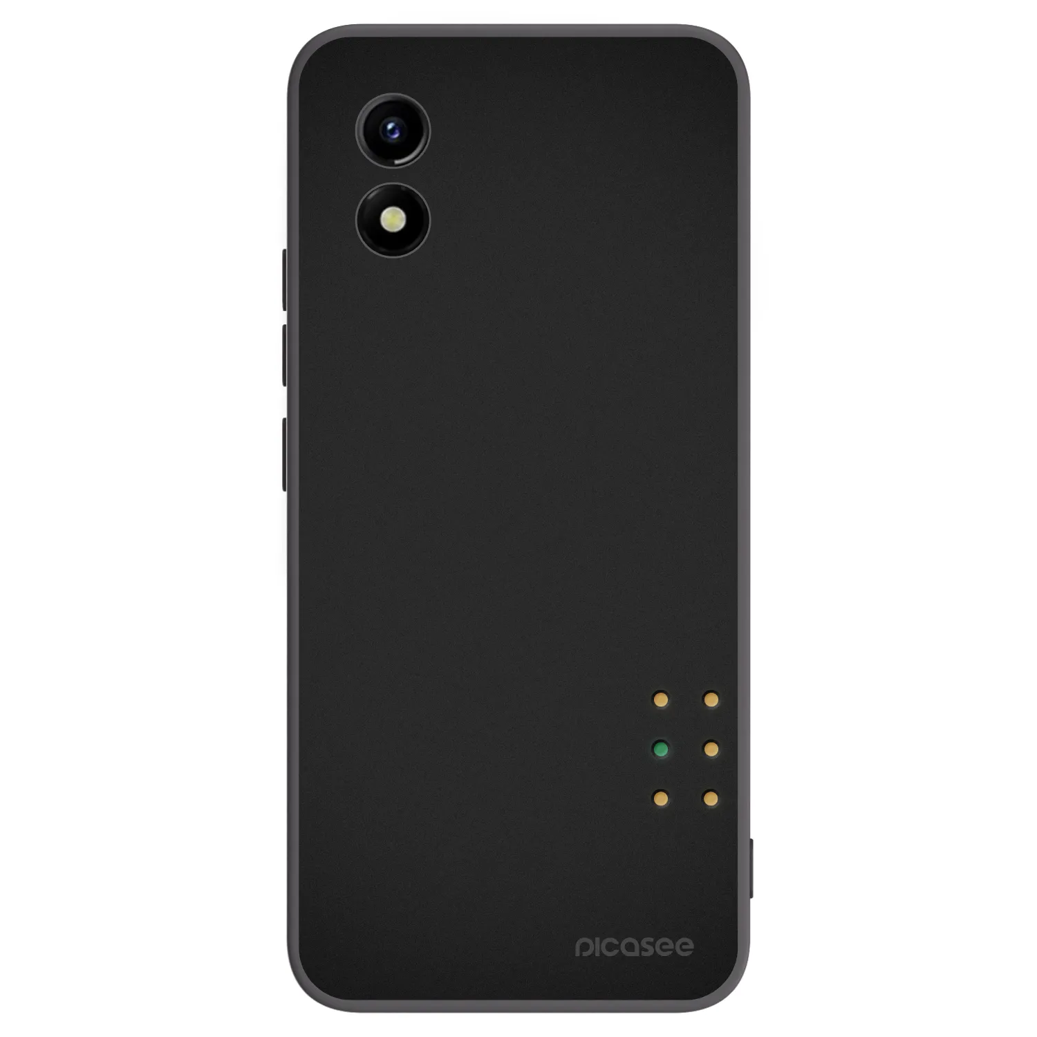 Picasee silikonowe czarne etui na Vivo Y01 - Pulse