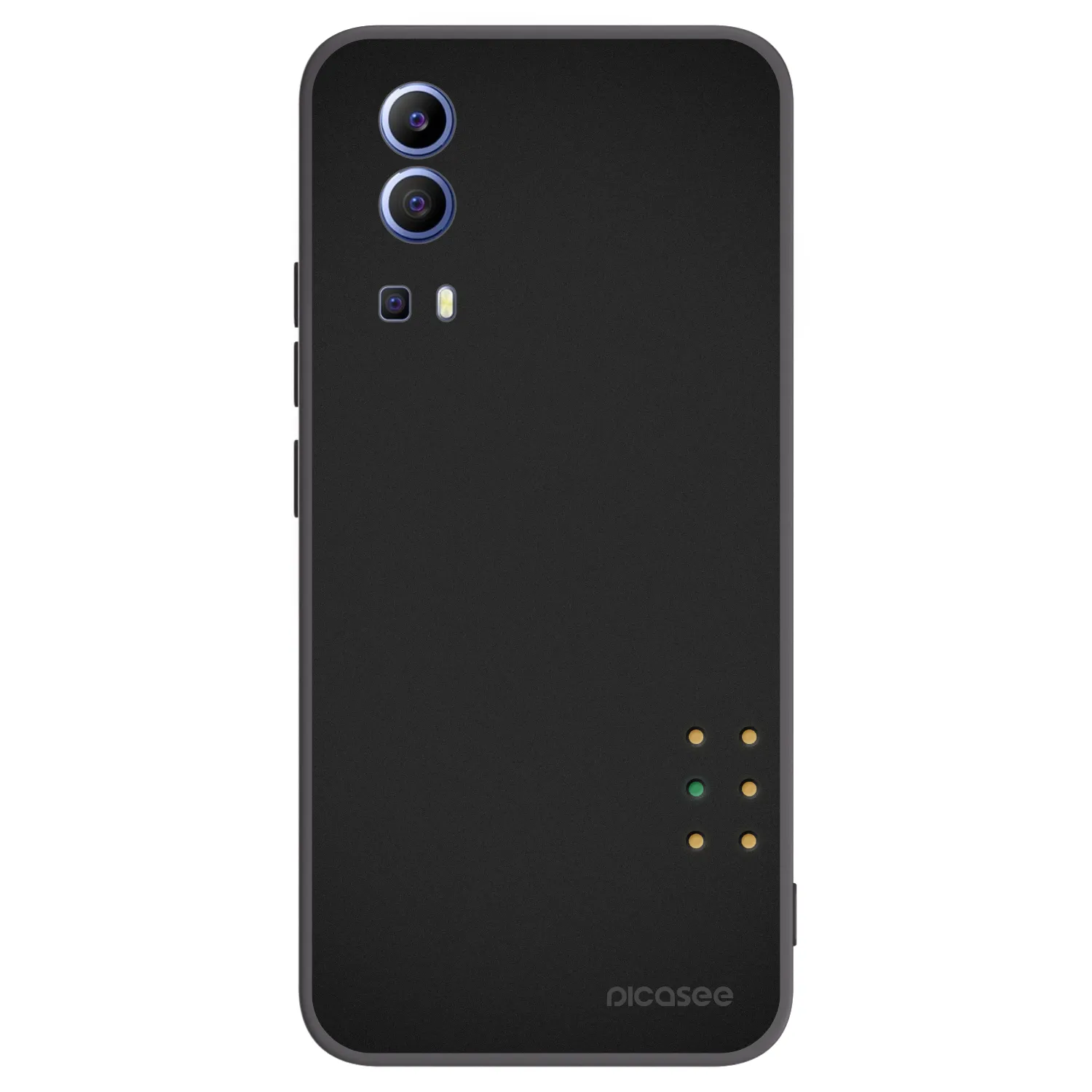 Picasee silikonowe czarne etui na Vivo Y52 5G - Pulse