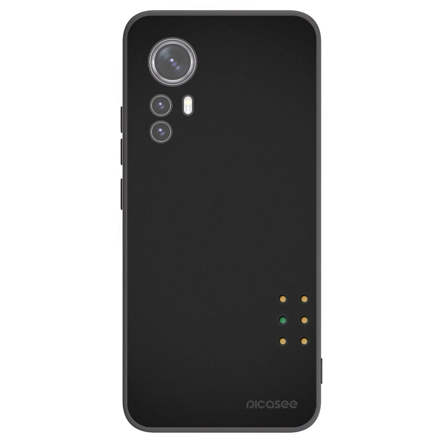 Picasee silikonowe czarne etui na Xiaomi 12X - Pulse