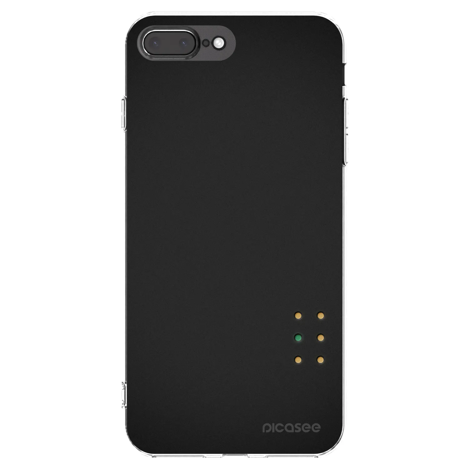 Picasee silikonowe przeźroczyste etui na Apple iPhone 8 Plus - Pulse