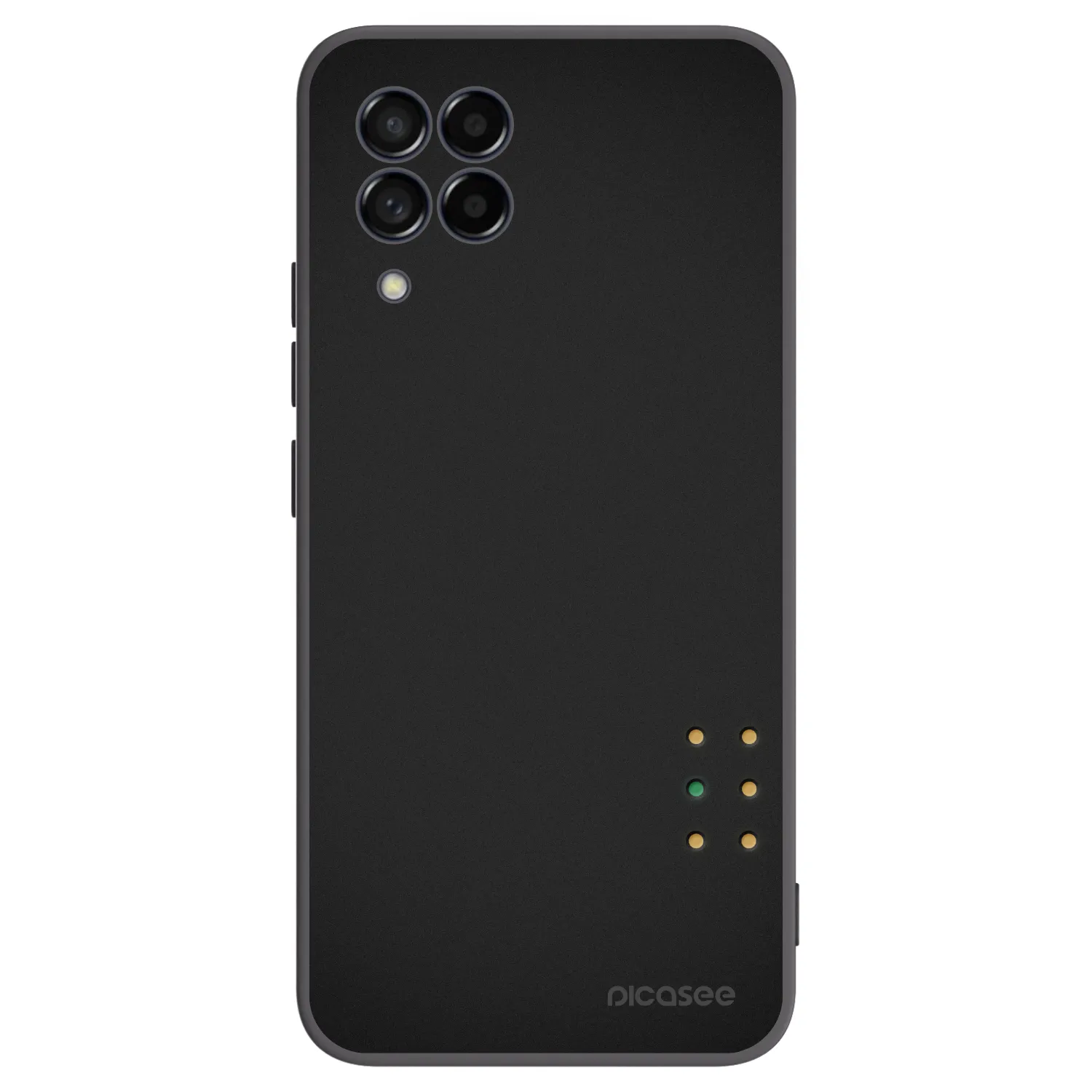 Picasee silikonowe czarne etui na Samsung Galaxy M53 5G - Pulse
