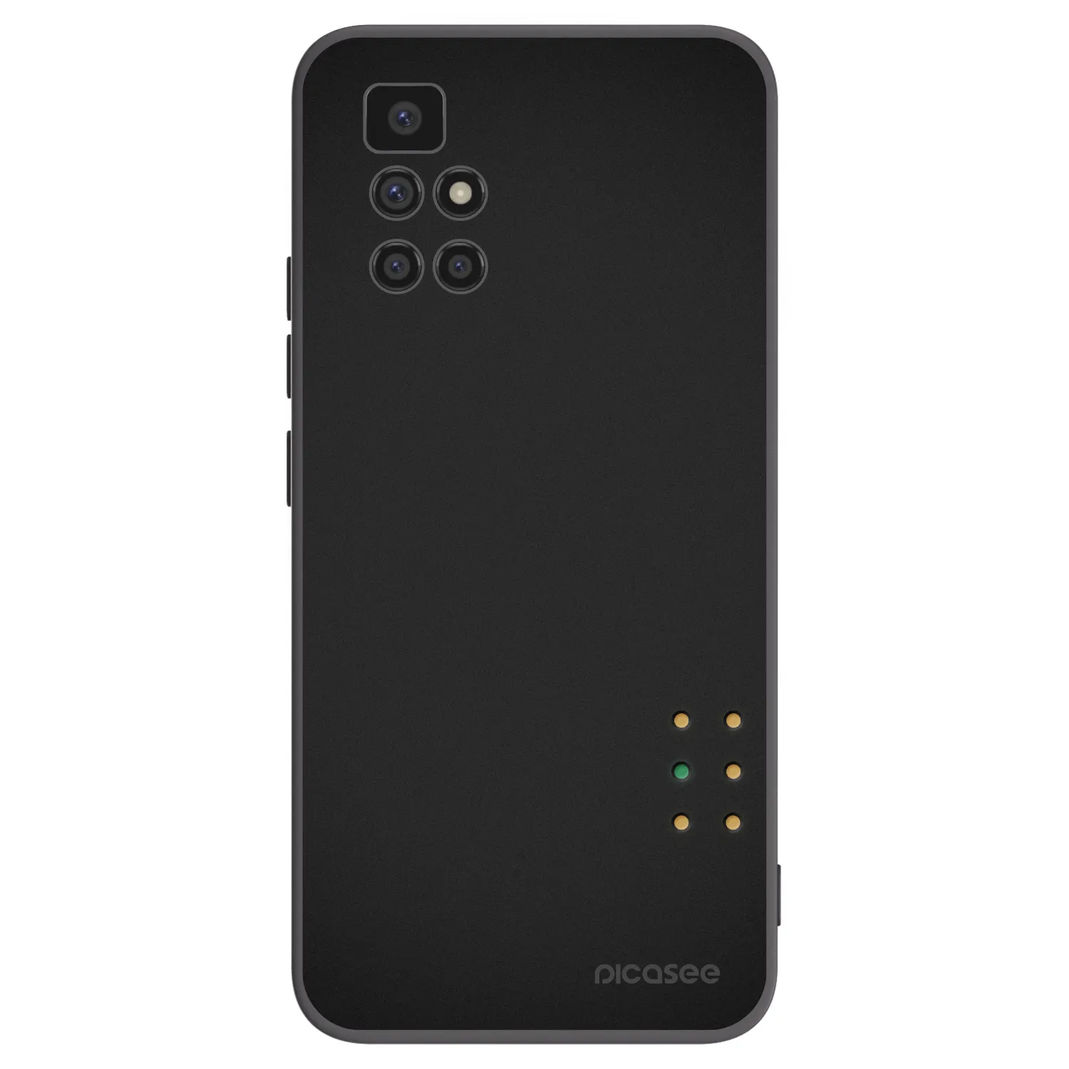 Picasee silikonowe czarne etui na Xiaomi Redmi 10 (2022) - Pulse