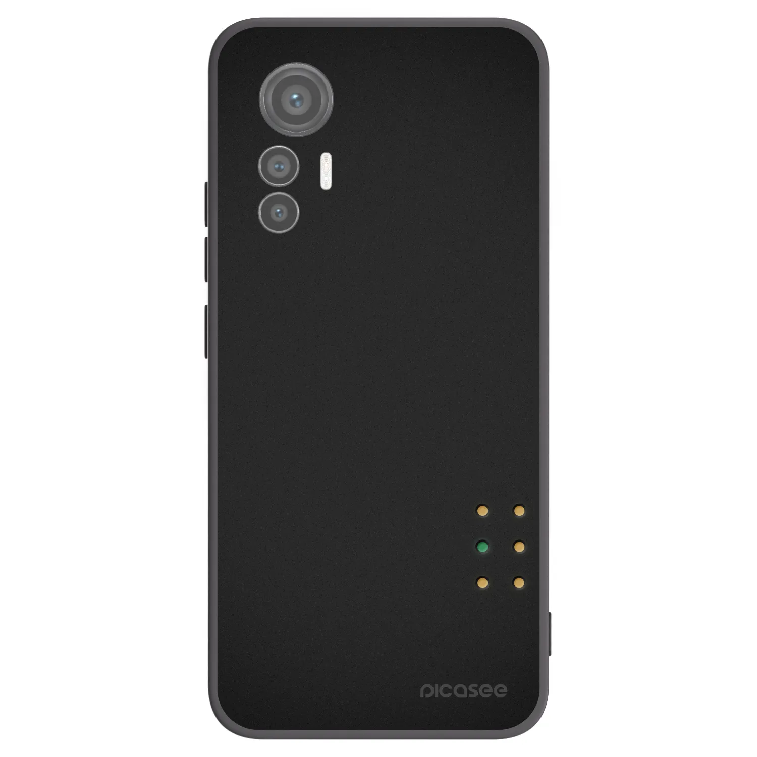 Picasee silikonowe czarne etui na Xiaomi 12 Lite - Pulse