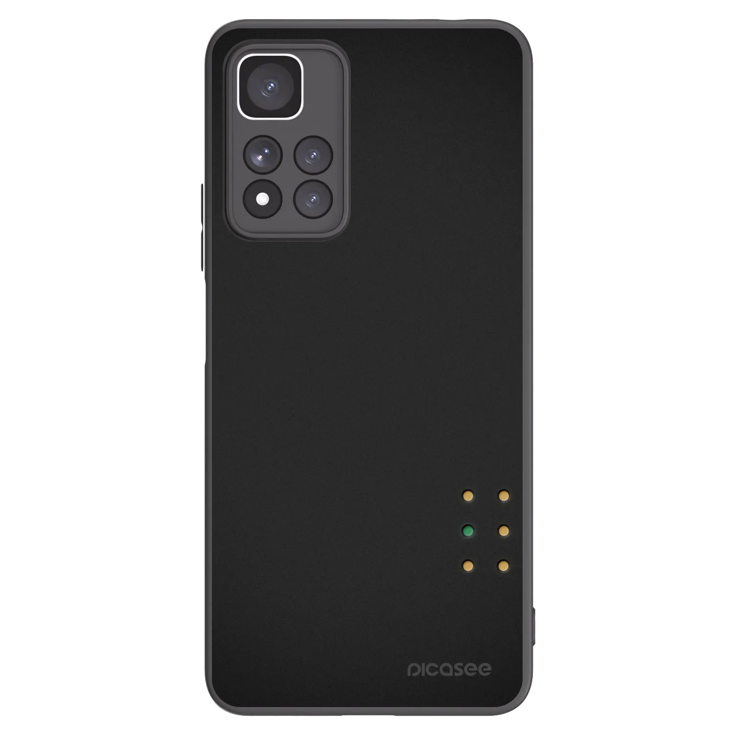 Picasee silikonowe czarne etui na Xiaomi Redmi Note 11 Pro+ 5G - Pulse