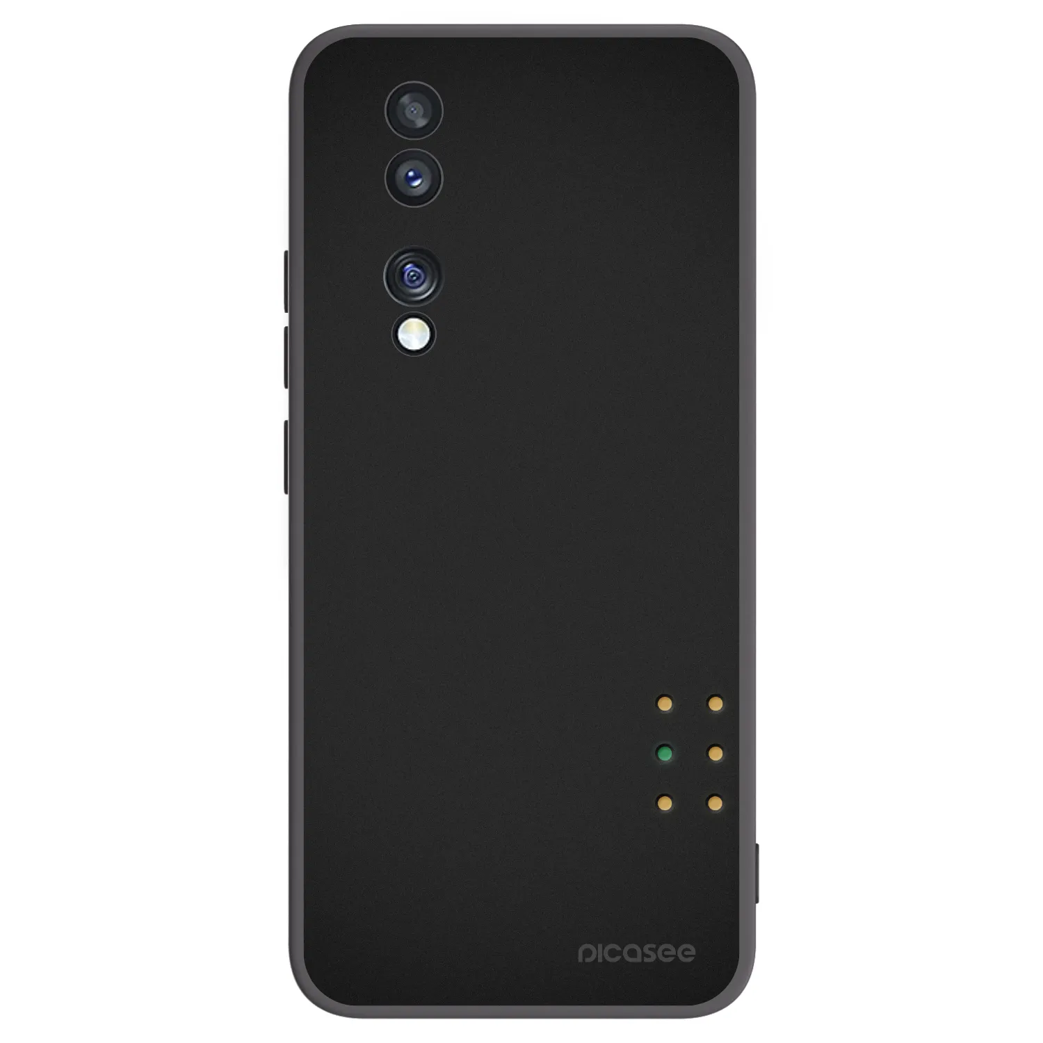 Picasee silikonowe czarne etui na Honor 70 - Pulse