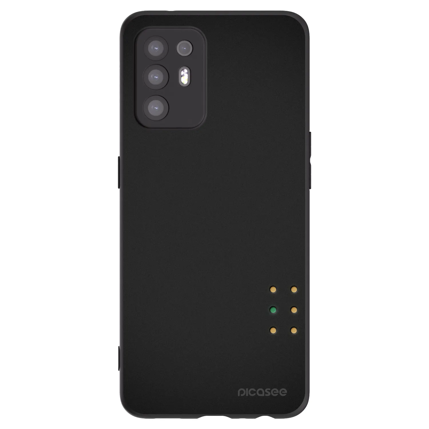 Picasee silikonowe czarne etui na OPPO A94 5G - Pulse