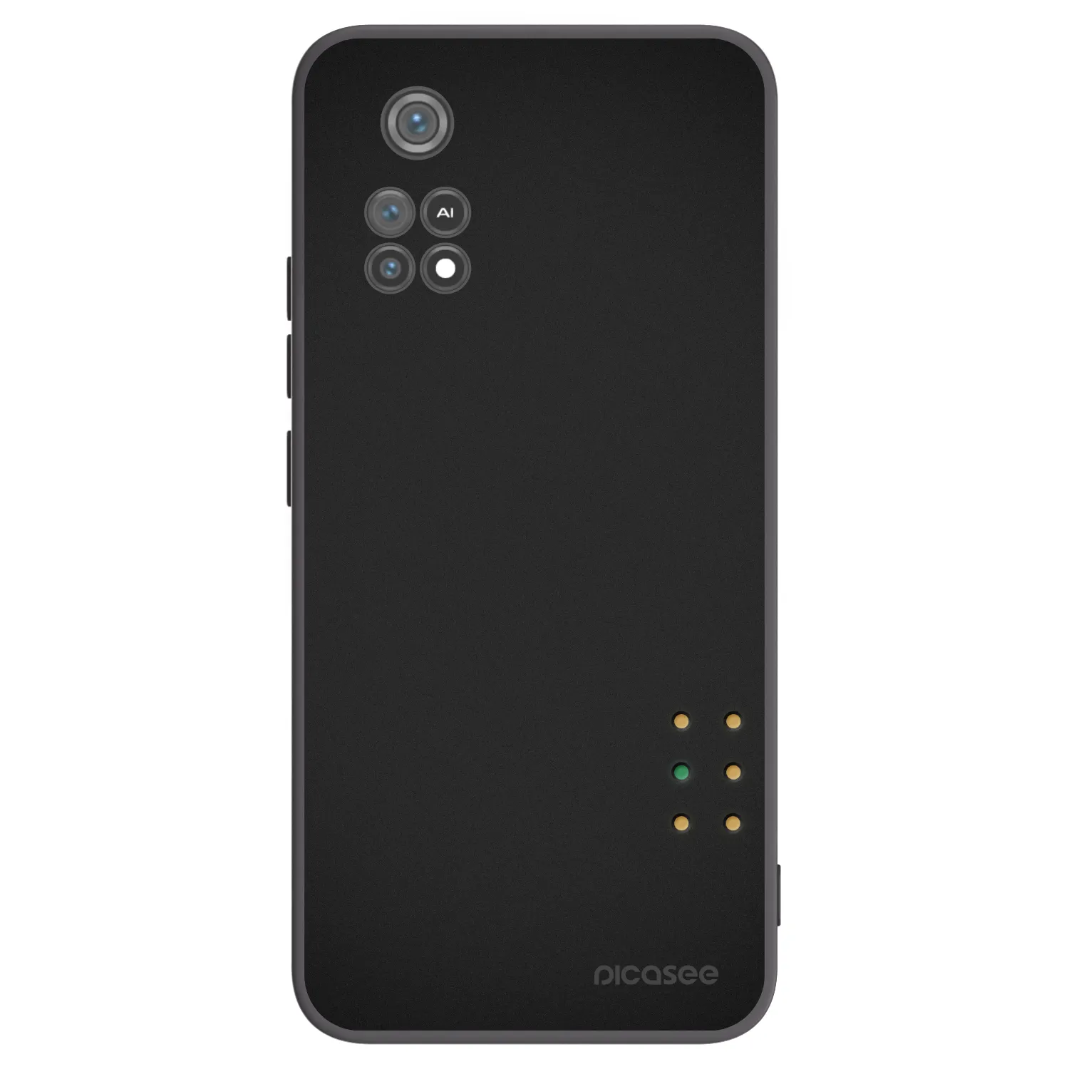 Picasee silikonowe czarne etui na Xiaomi Poco M4 Pro - Pulse
