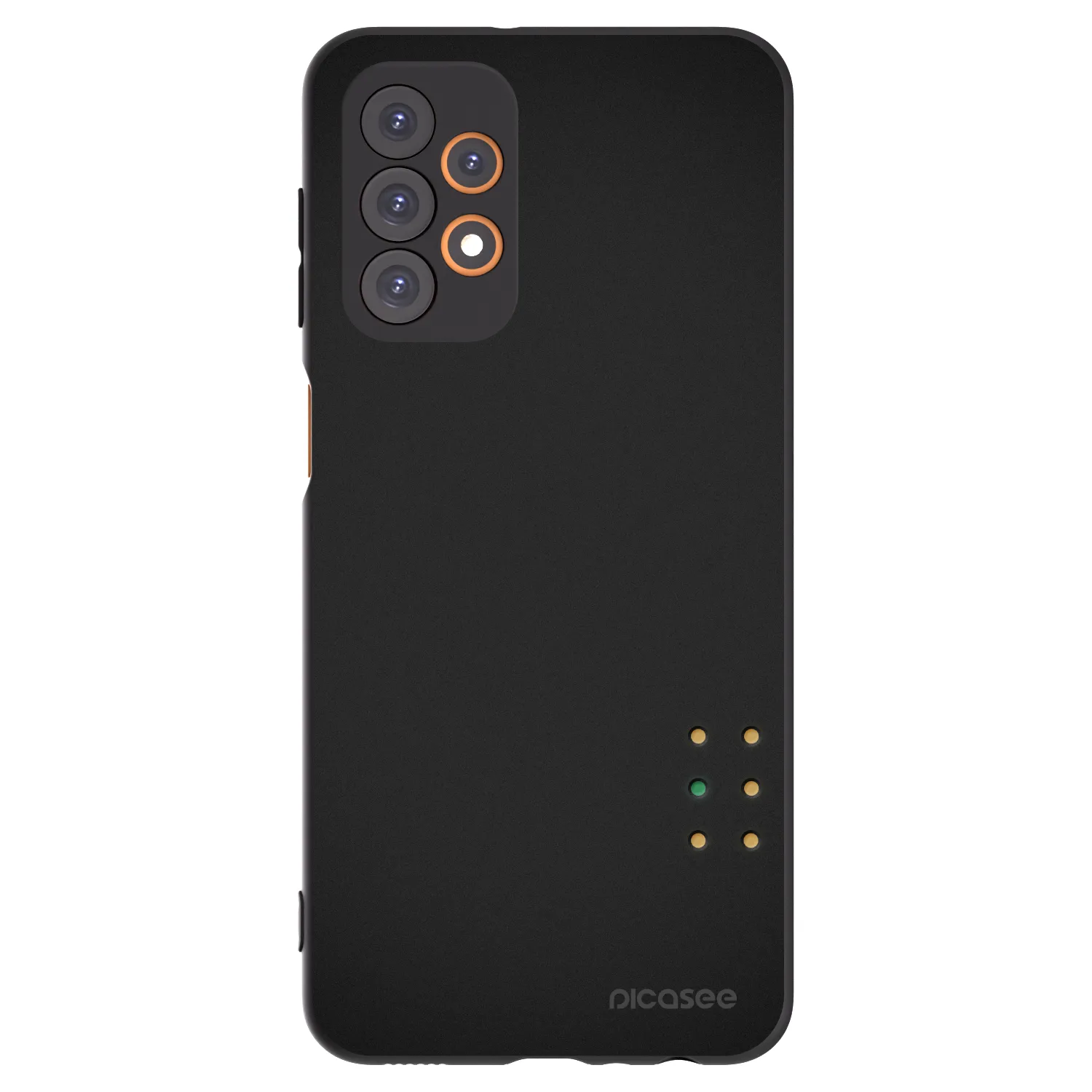 Picasee silikonowe czarne etui na Samsung Galaxy A23 A235F 4G - Pulse