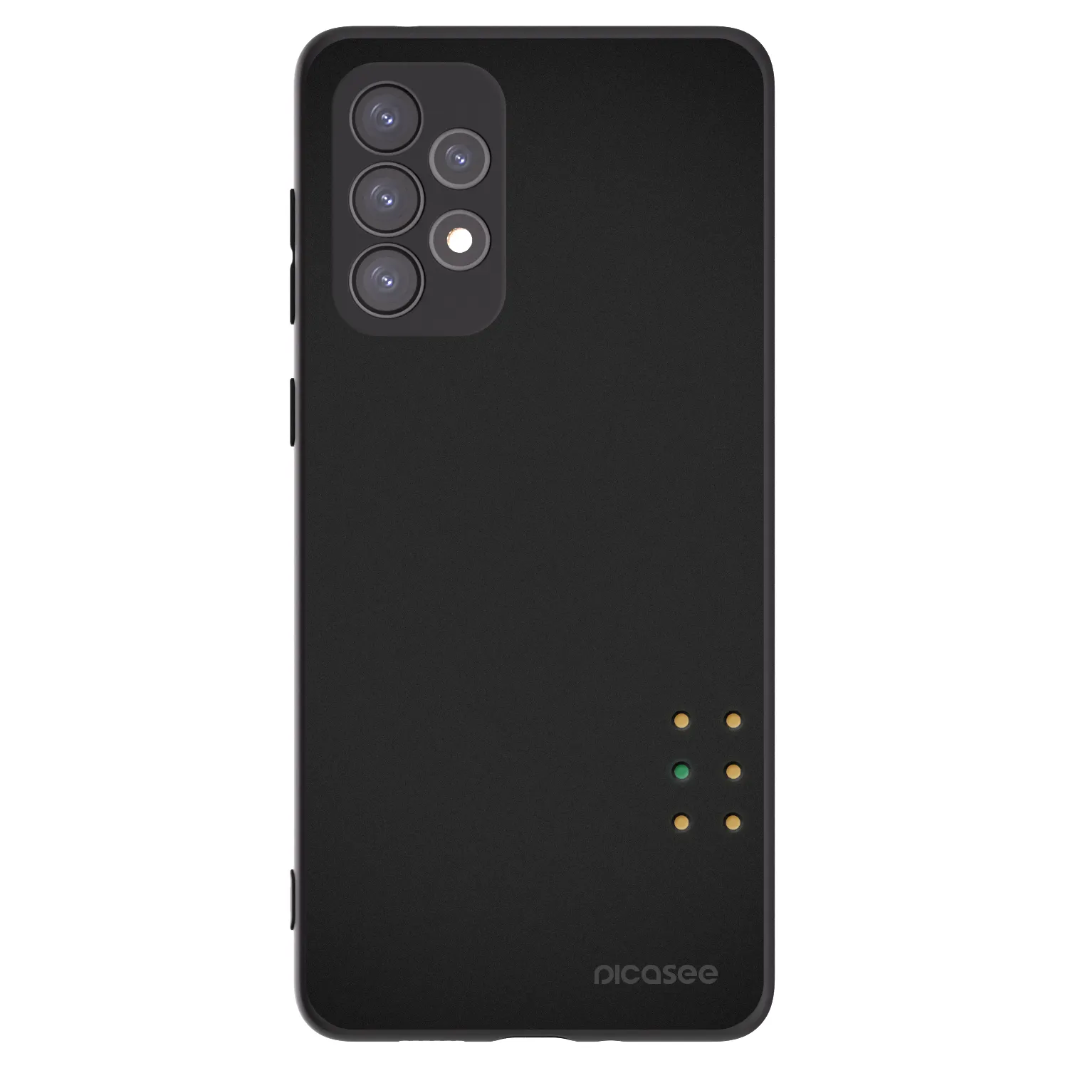Picasee silikonowe czarne etui na Samsung Galaxy A73 5G - Pulse