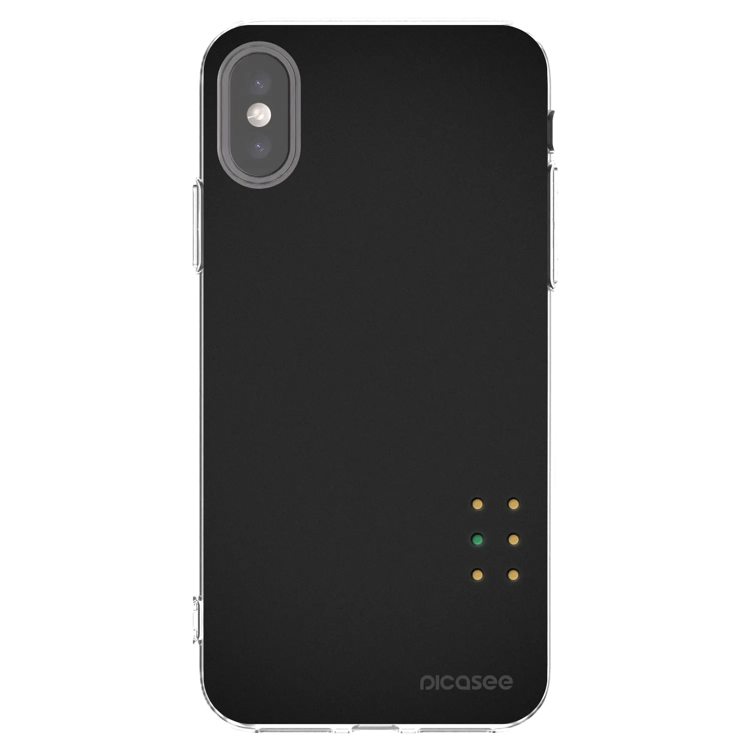 Picasee silikonowe przeźroczyste etui na Apple iPhone X/XS - Pulse