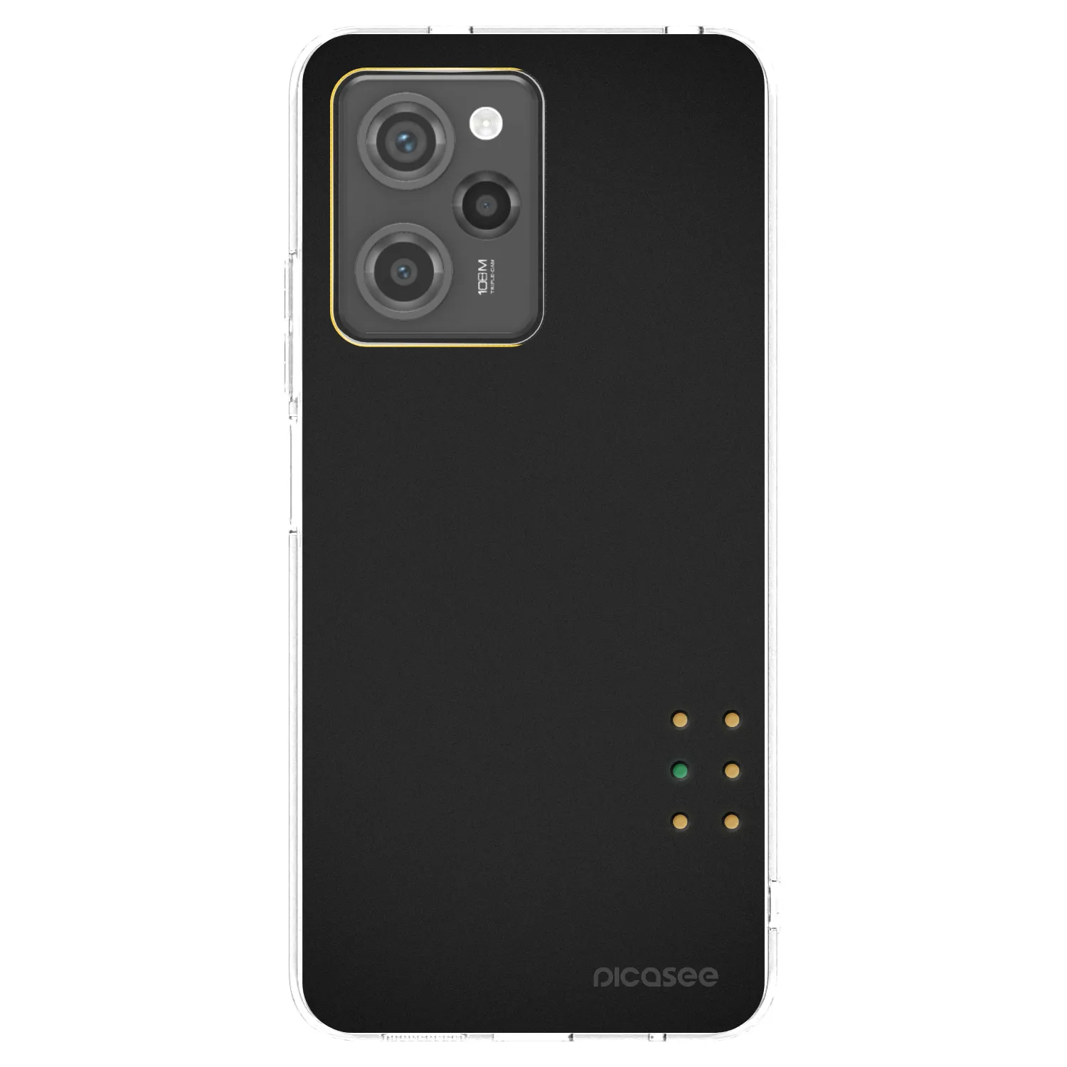 Picasee silikonowe czarne etui na Xiaomi Poco X5 Pro - Pulse