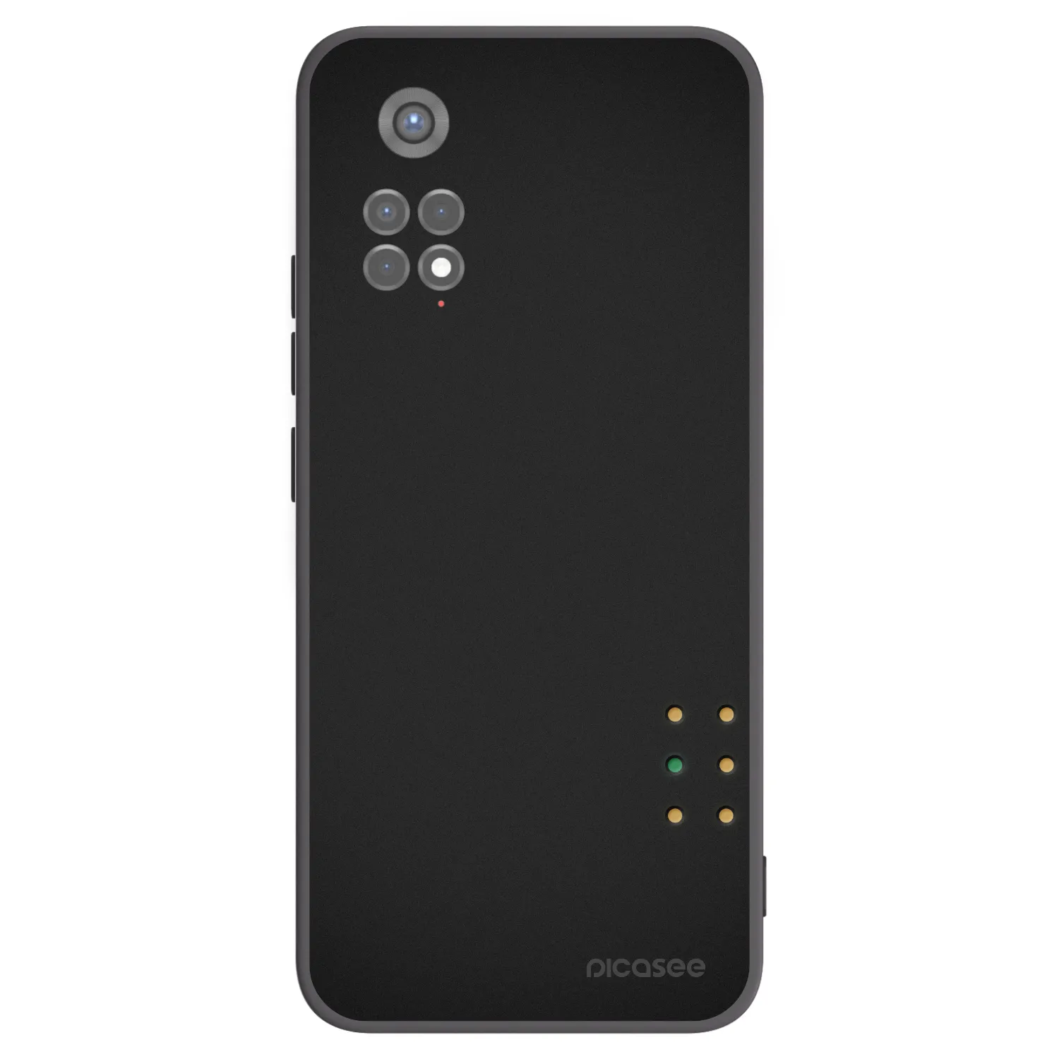 Picasee silikonowe czarne etui na Xiaomi Redmi Note 11S 5G - Pulse