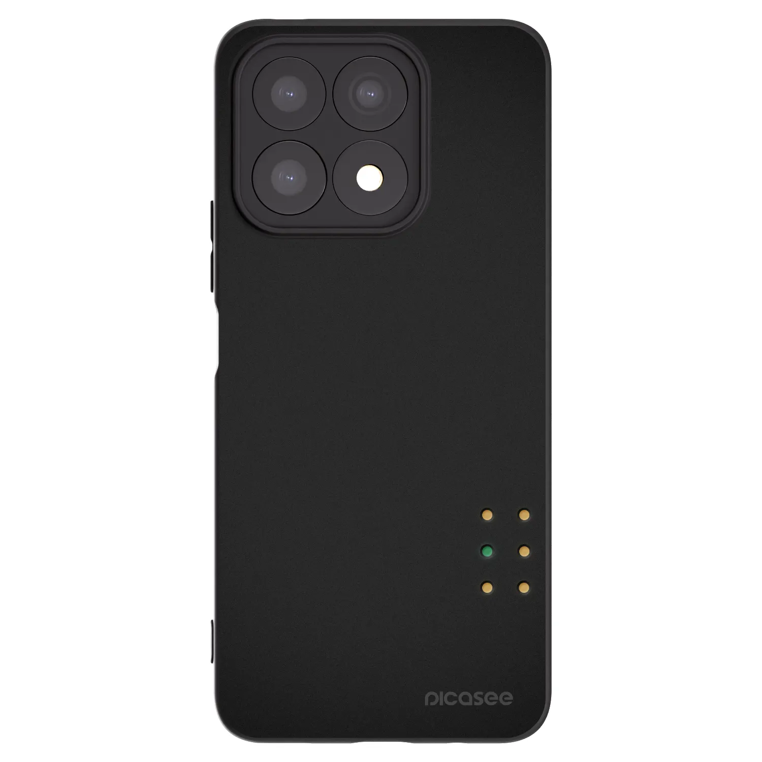 Picasee silikonowe czarne etui na Honor X8a - Pulse