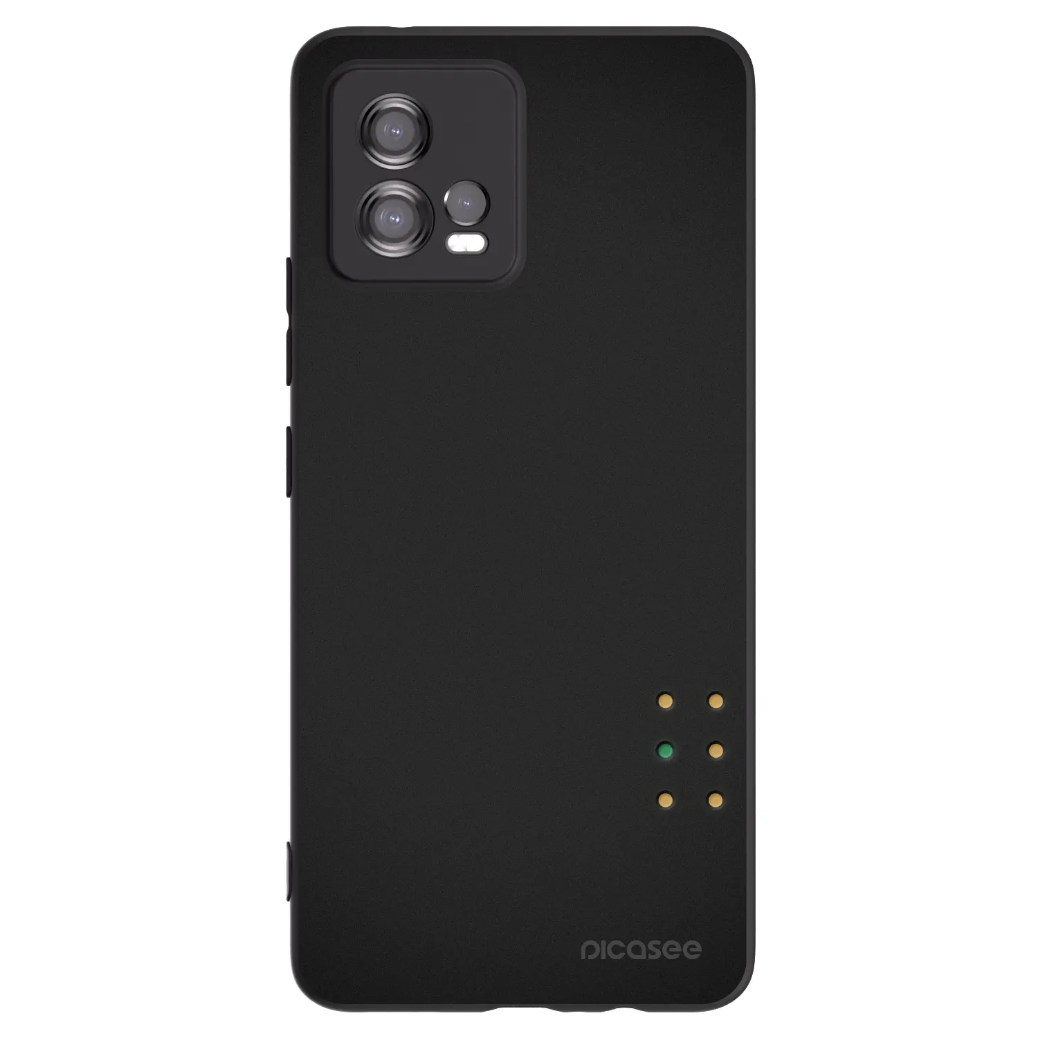 Picasee silikonowe czarne etui na Motorola Moto G72 - Pulse