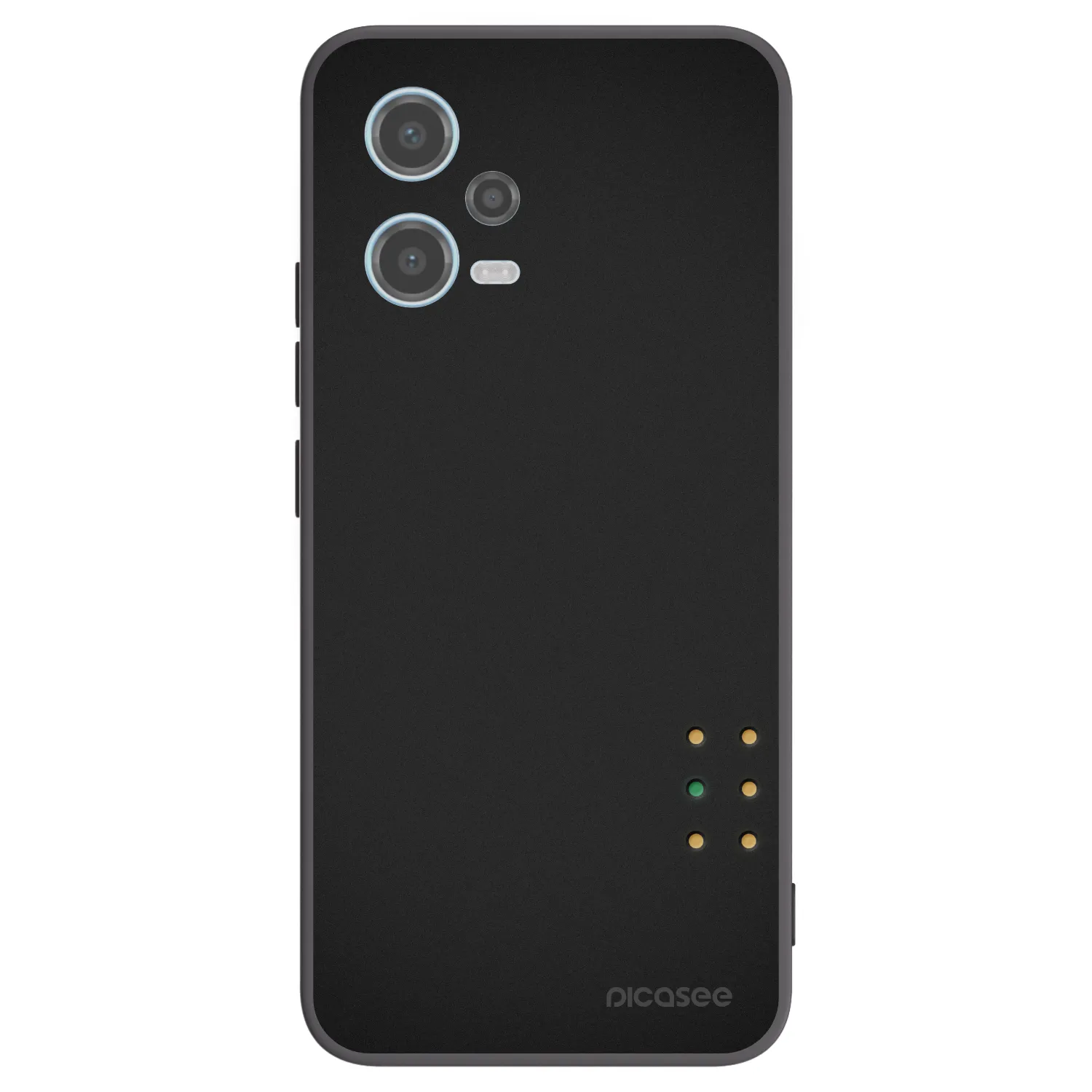 Picasee silikonowe czarne etui na Xiaomi Redmi Note 12 5G - Pulse