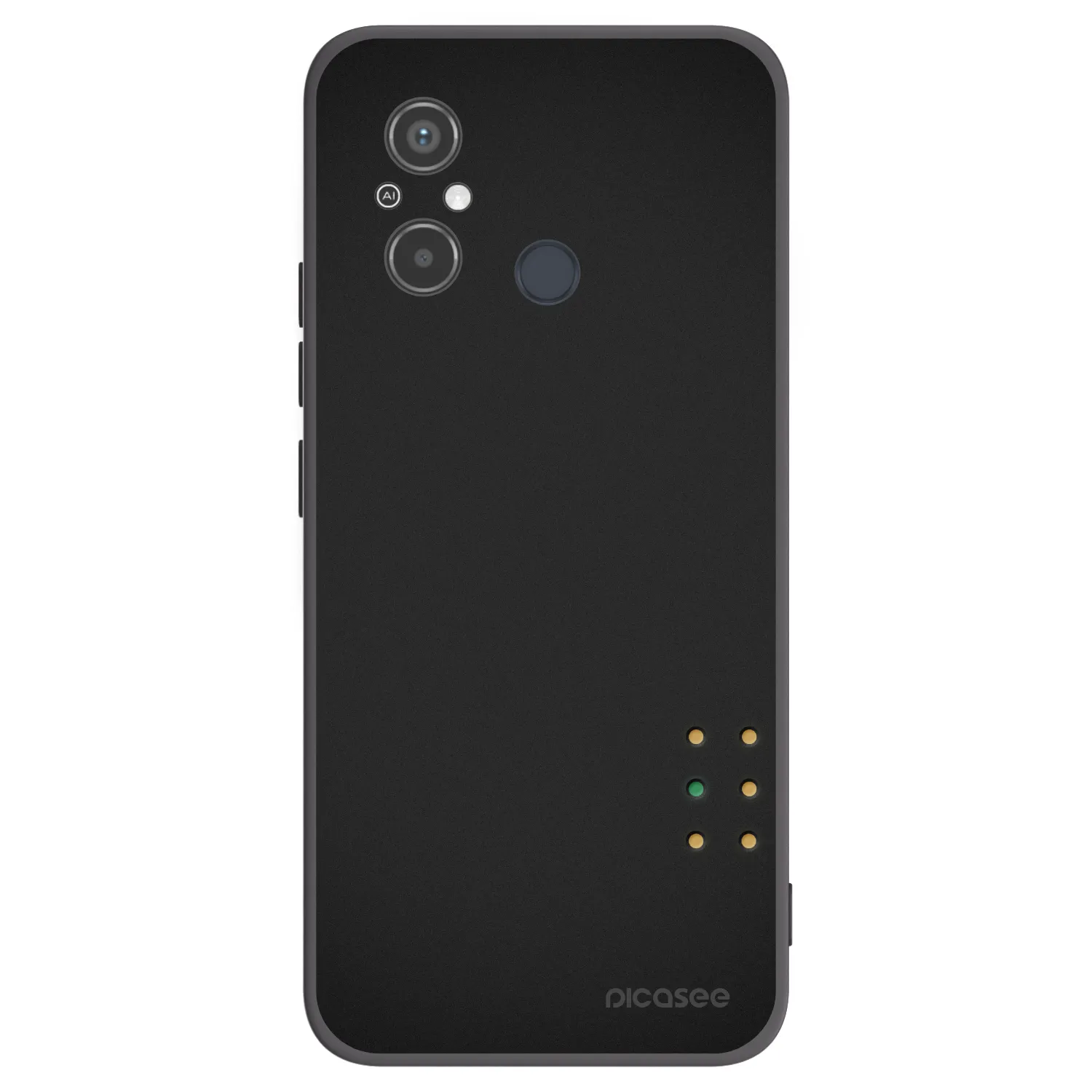 Picasee silikonowe czarne etui na Xiaomi Redmi 12C - Pulse