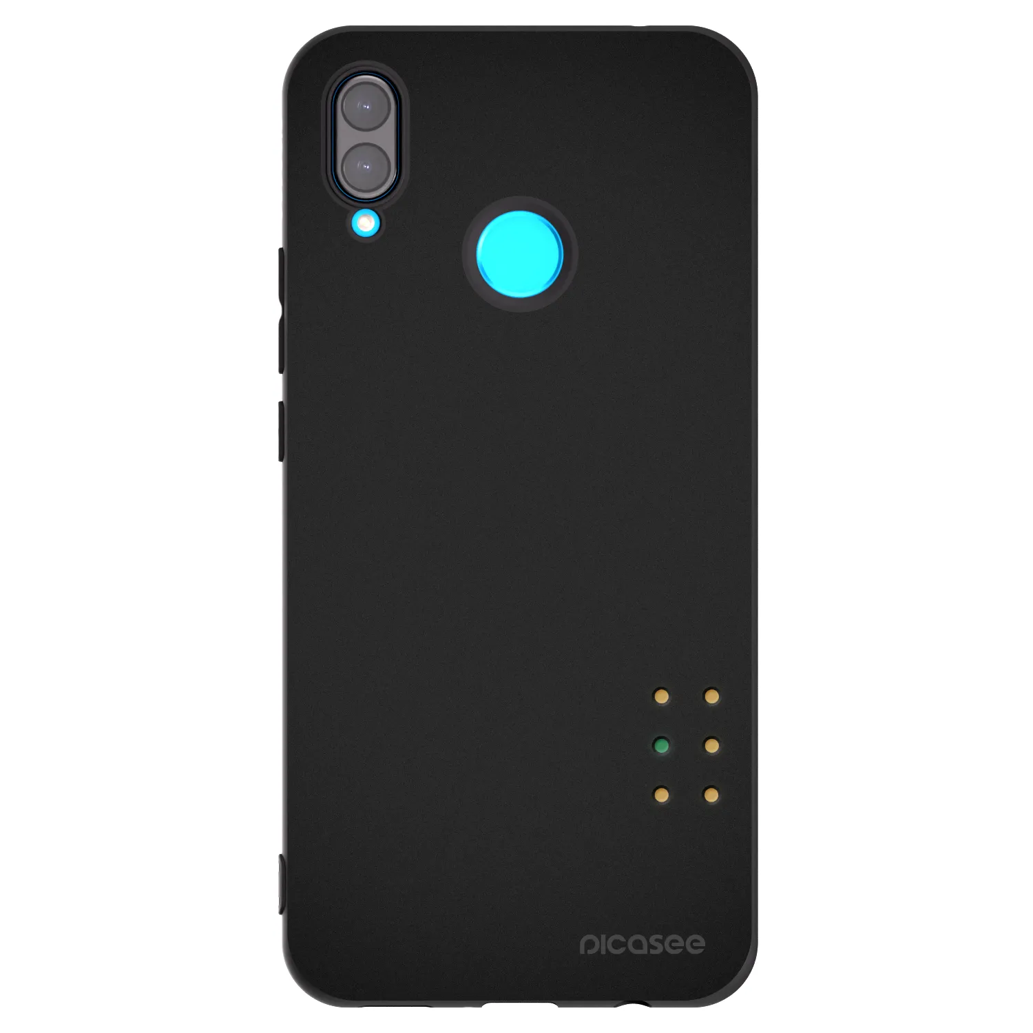 Picasee silikonowe czarne etui na Huawei Nova 3 - Pulse