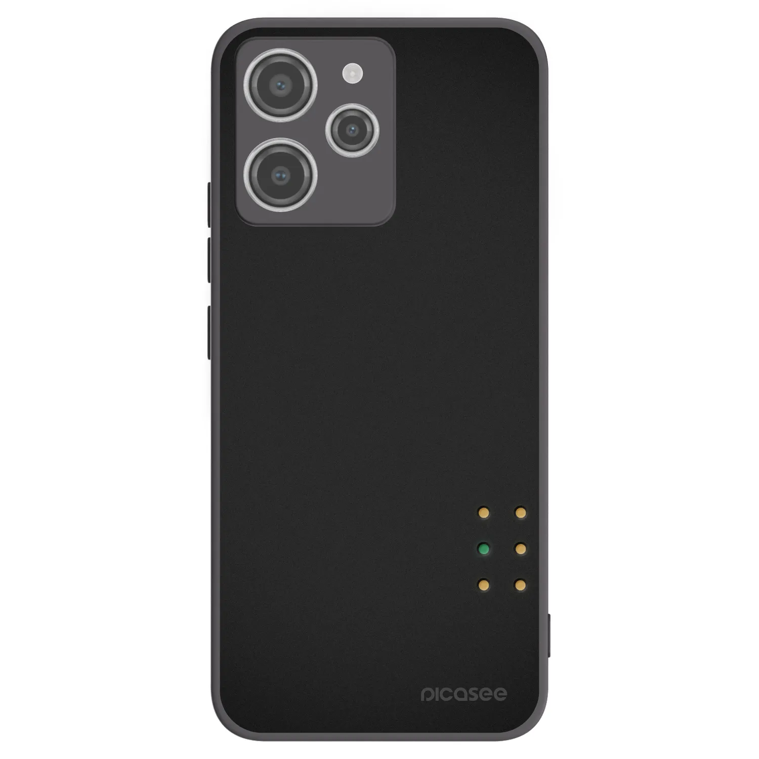 Picasee silikonowe czarne etui na Xiaomi Redmi 12 4G - Pulse
