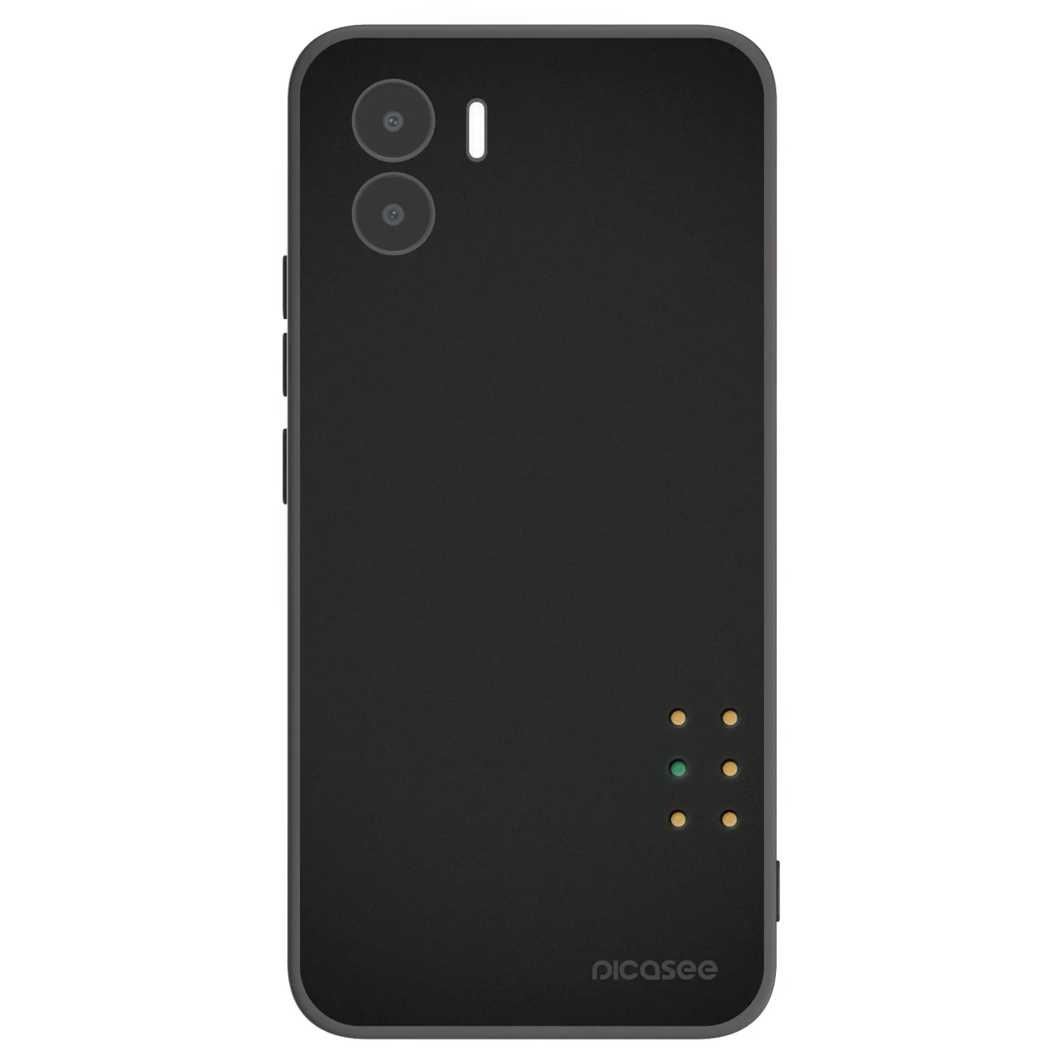 Picasee silikonowe czarne etui na Xiaomi Redmi A2 - Pulse