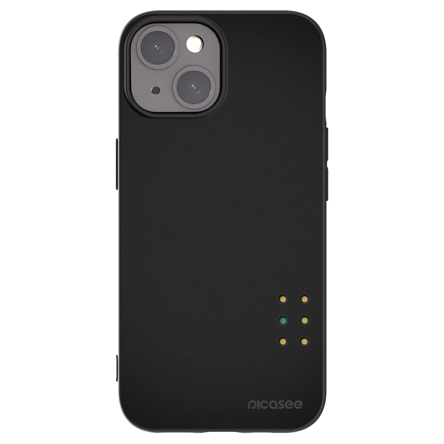 Picasee silikonowe czarne etui na Apple iPhone 15 - Pulse