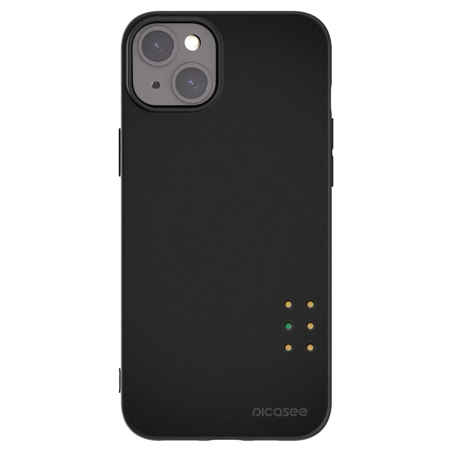 Picasee silikonowe czarne etui na Apple iPhone 15 Plus - Pulse