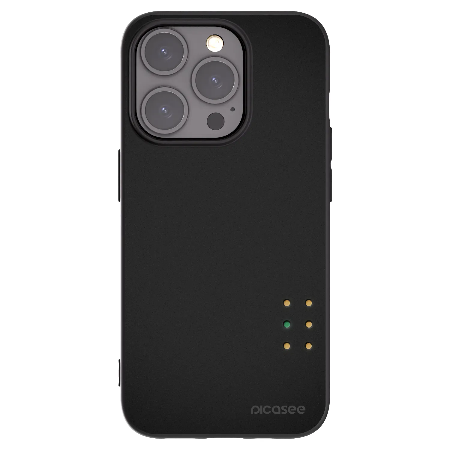 Picasee silikonowe czarne etui na Apple iPhone 15 Pro - Pulse