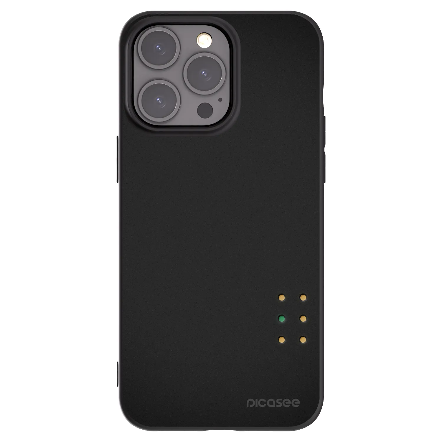 Picasee silikonowe czarne etui na Apple iPhone 15 Pro Max - Pulse