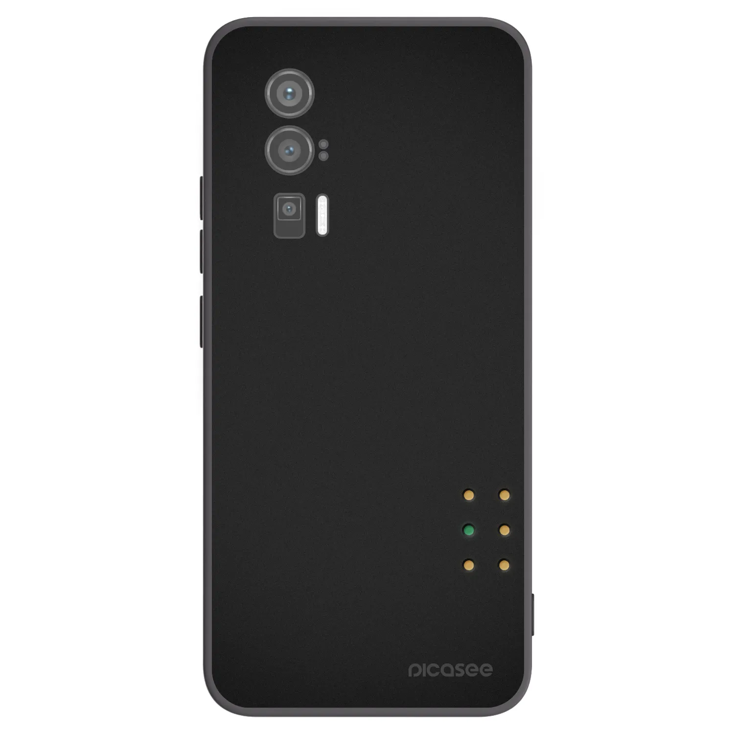 Picasee silikonowe czarne etui na Xiaomi Poco F5 Pro 5G - Pulse