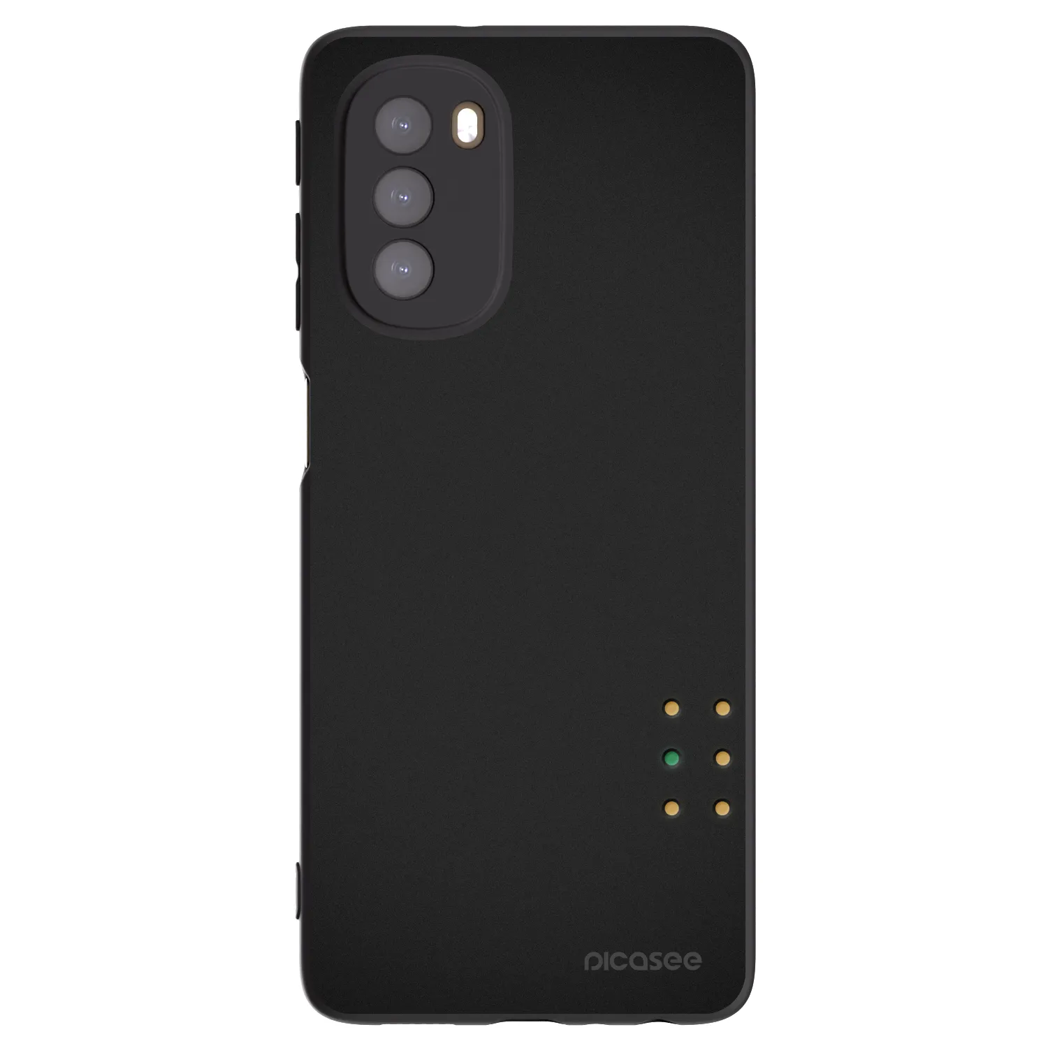 Picasee silikonowe czarne etui na Motorola Moto G51 - Pulse