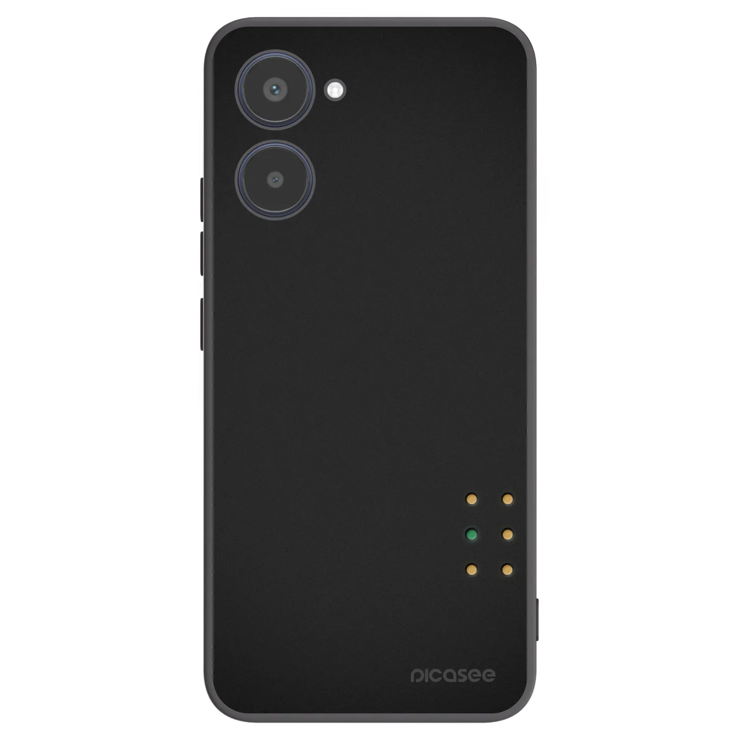 Picasee silikonowe czarne etui na Realme 10 4G - Pulse