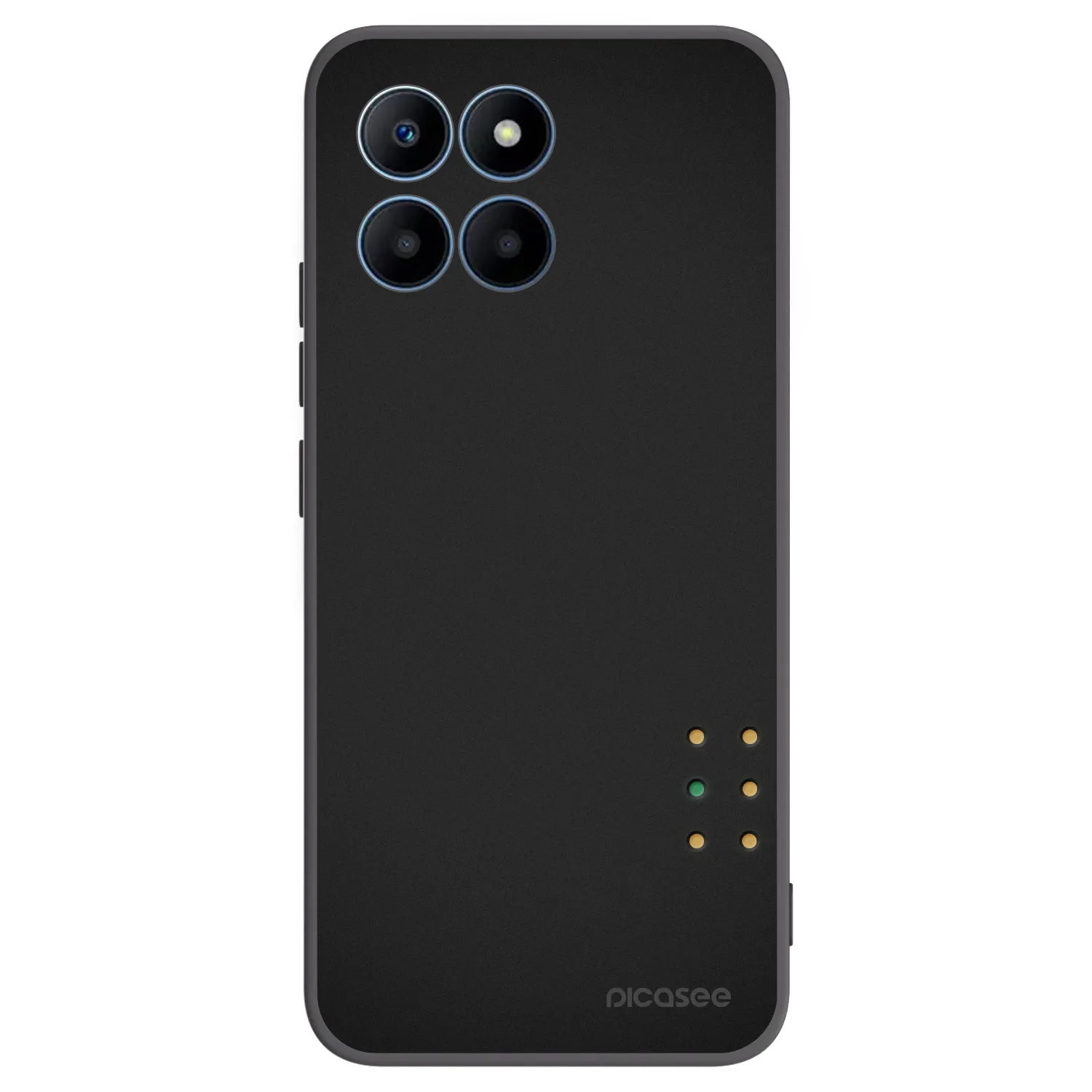 Picasee silikonowe czarne etui na Honor 70 Lite - Pulse