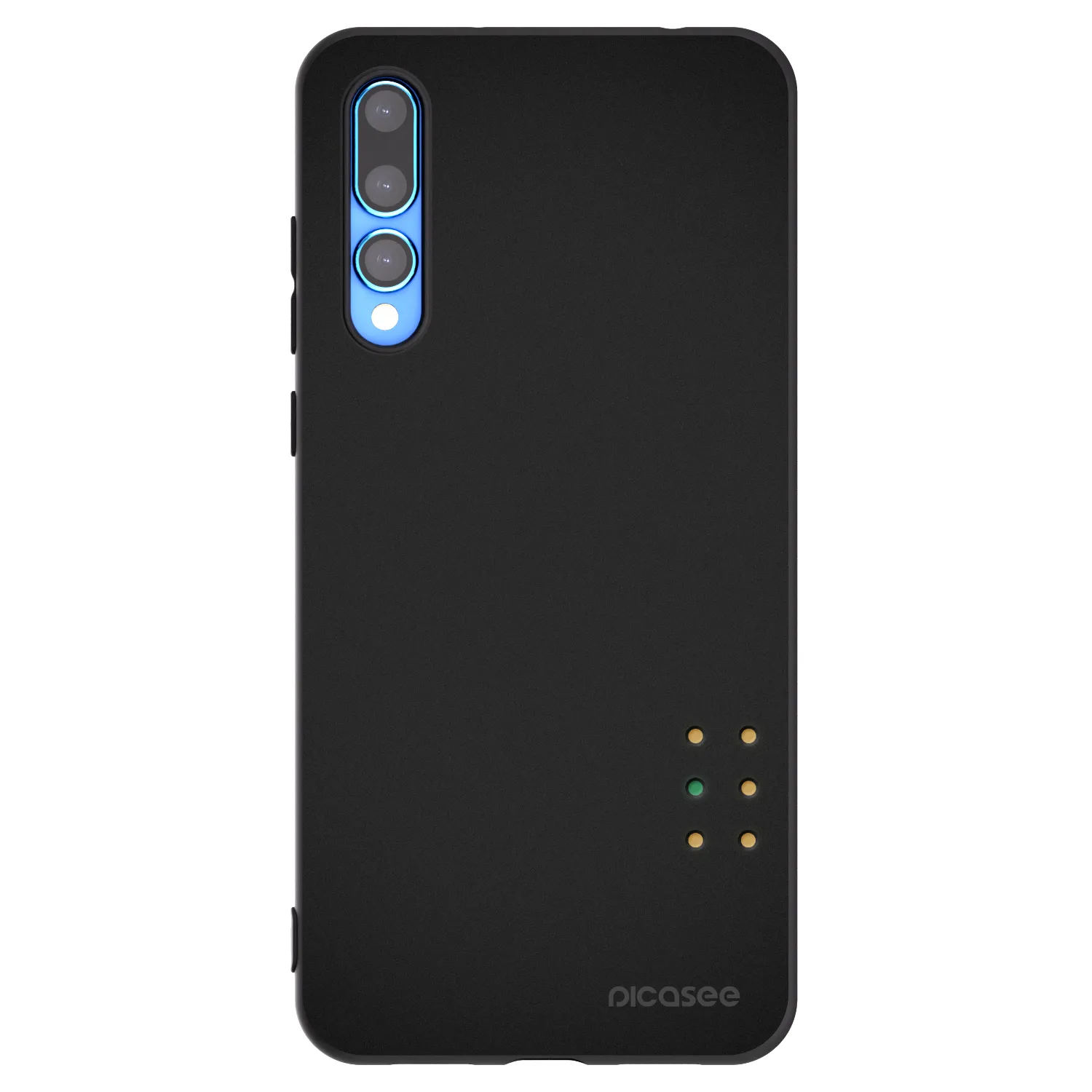 Picasee silikonowe czarne etui na Huawei P20 Pro - Pulse